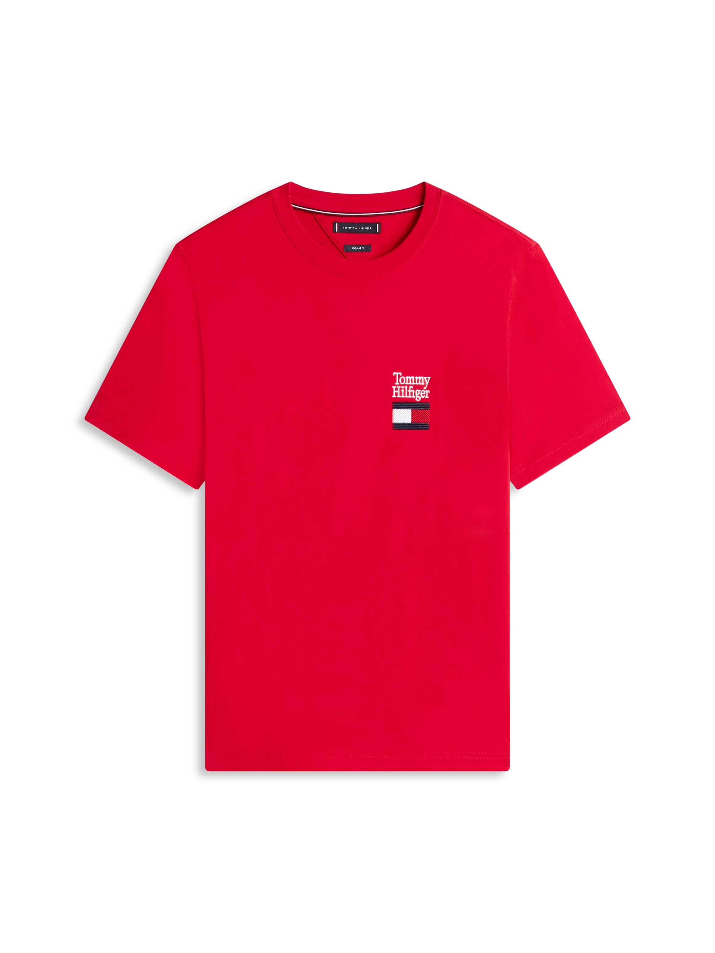 Tommy Hilfiger T-Shirt »BRAND LOVE TEXT STACK« Regular fit mit Rundhalsausschnitt
