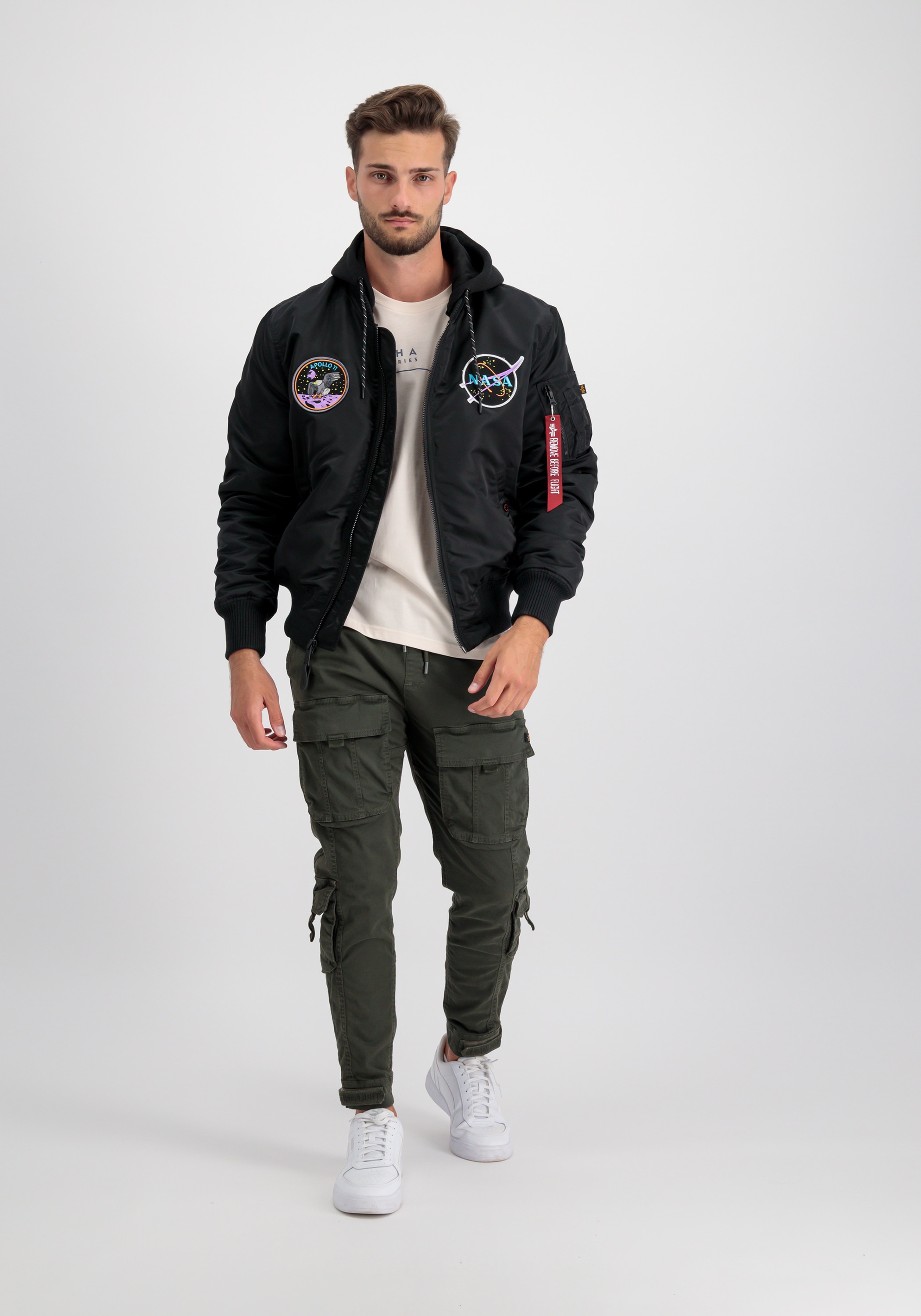Alpha Industries Bomberjacke »Alpha Industries Men - Bomber Jackets MA-1 VF Hood Dark Side«