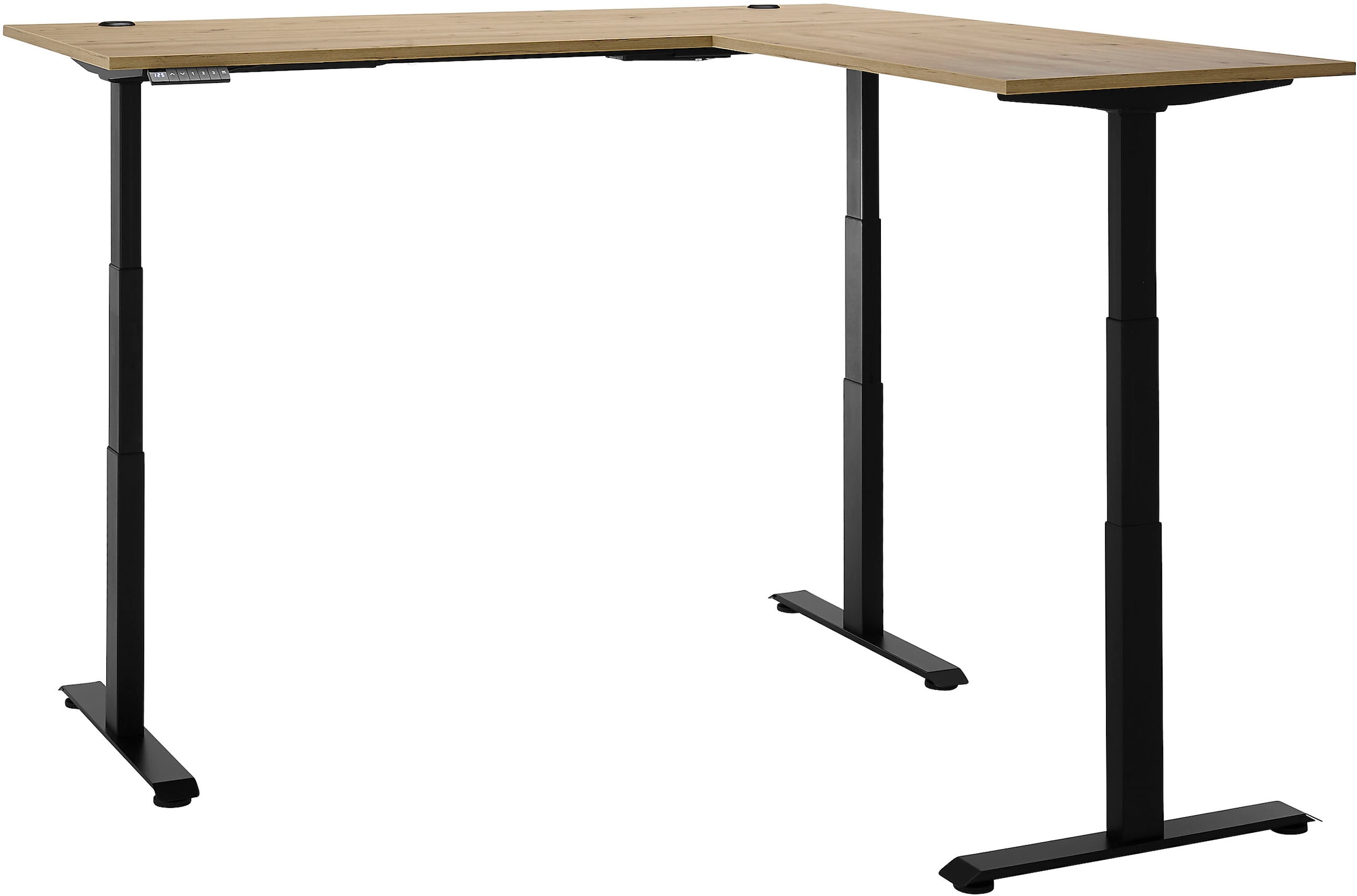 BEGA OFFICE Eckschreibtisch »Ben«, (1 St.), elektrisch höhenverstellbarer Desk mit 4 Memory Tasten, 180x177 cm