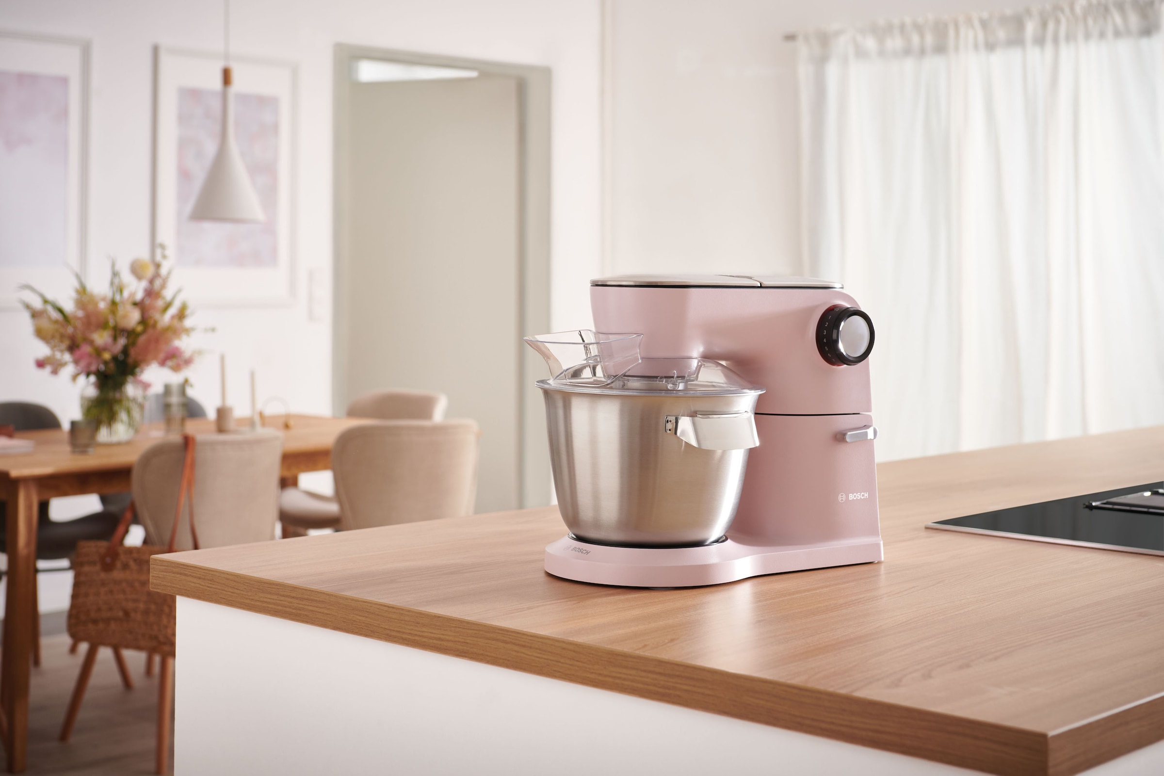 BOSCH Küchenmaschine »MUM9A66N00 OptiMUM«, Profi-Patisserie-Set, Planetenrührwerk, pastelrosé