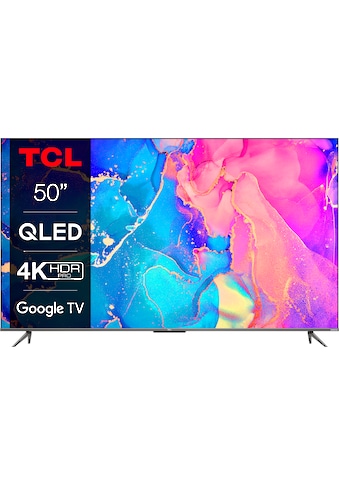 TCL QLED-Fernseher »50C631X1«, 126 cm/50 Zoll, 4K Ultra HD, Smart-TV-Google TV, HDR... kaufen