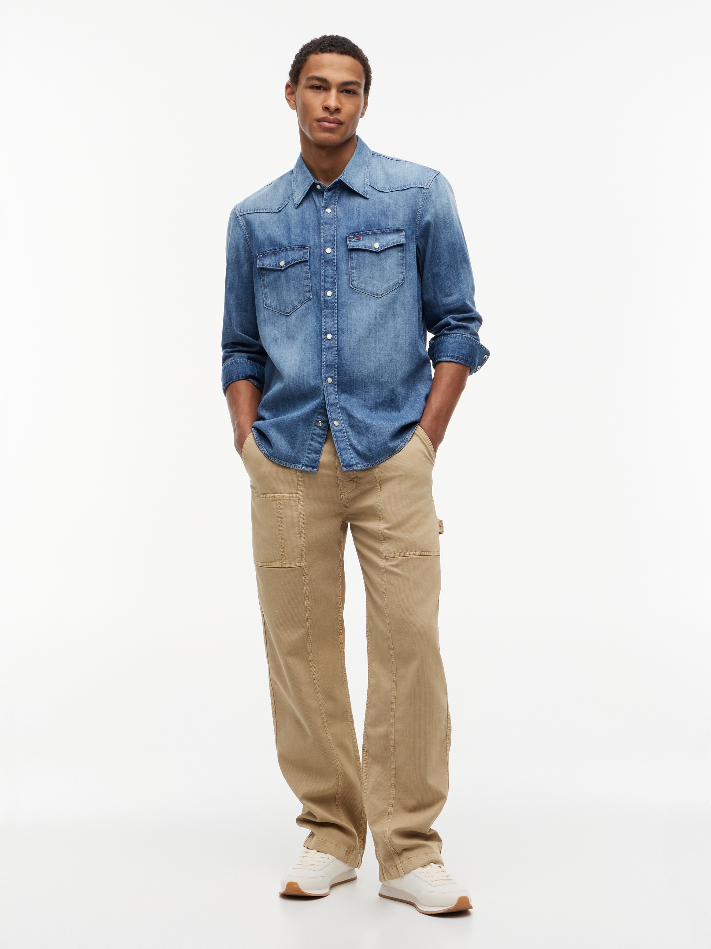 Tommy Jeans Jeanshemd »REGULAR DENIM WESTERN«