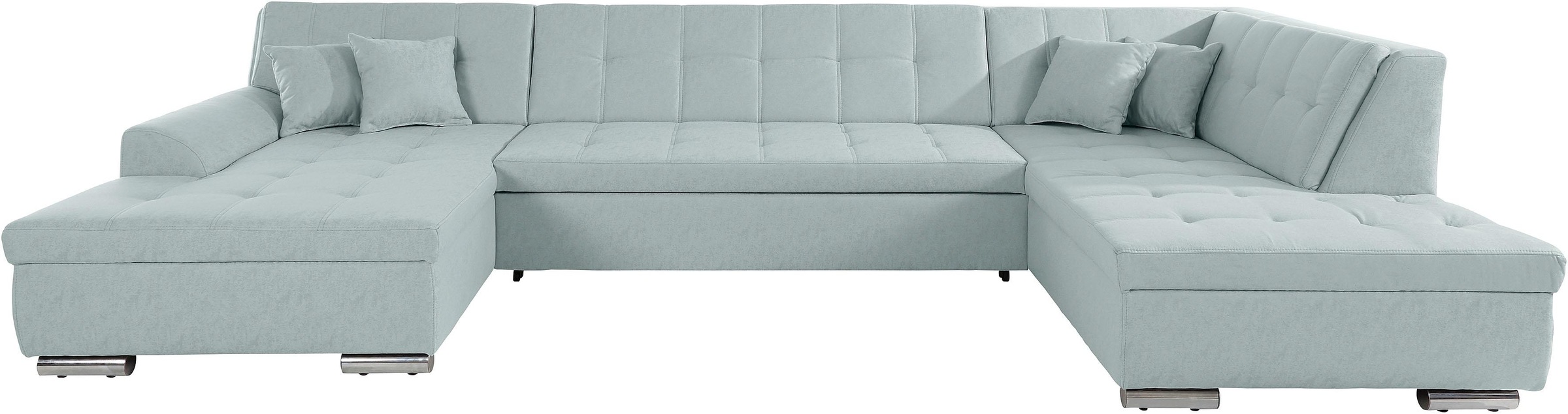 DOMO collection Wohnlandschaft »Aversa U-Form«, wahlweise mit Bettfunktion, frei im Raum stellbar