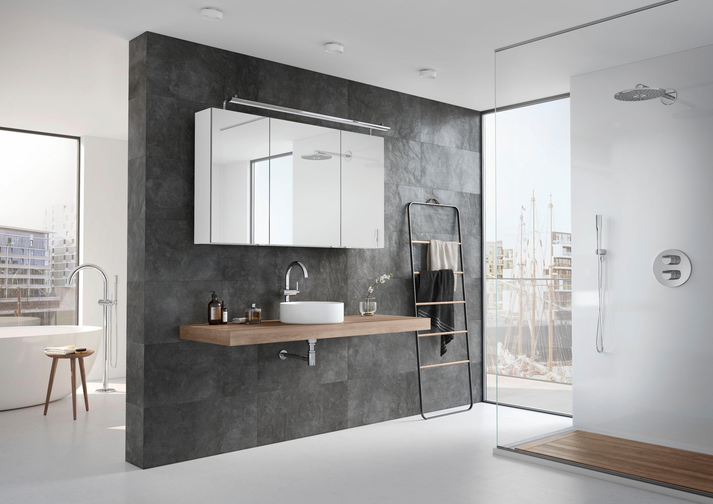 Saphir Spiegelschrank »3980« vormontiert