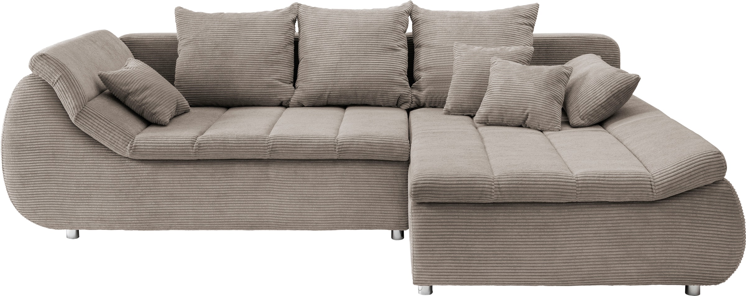 INOSIGN Ecksofa »Imola elegant und bequem, aktuelle Steppung im Sitz, L-For günstig online kaufen