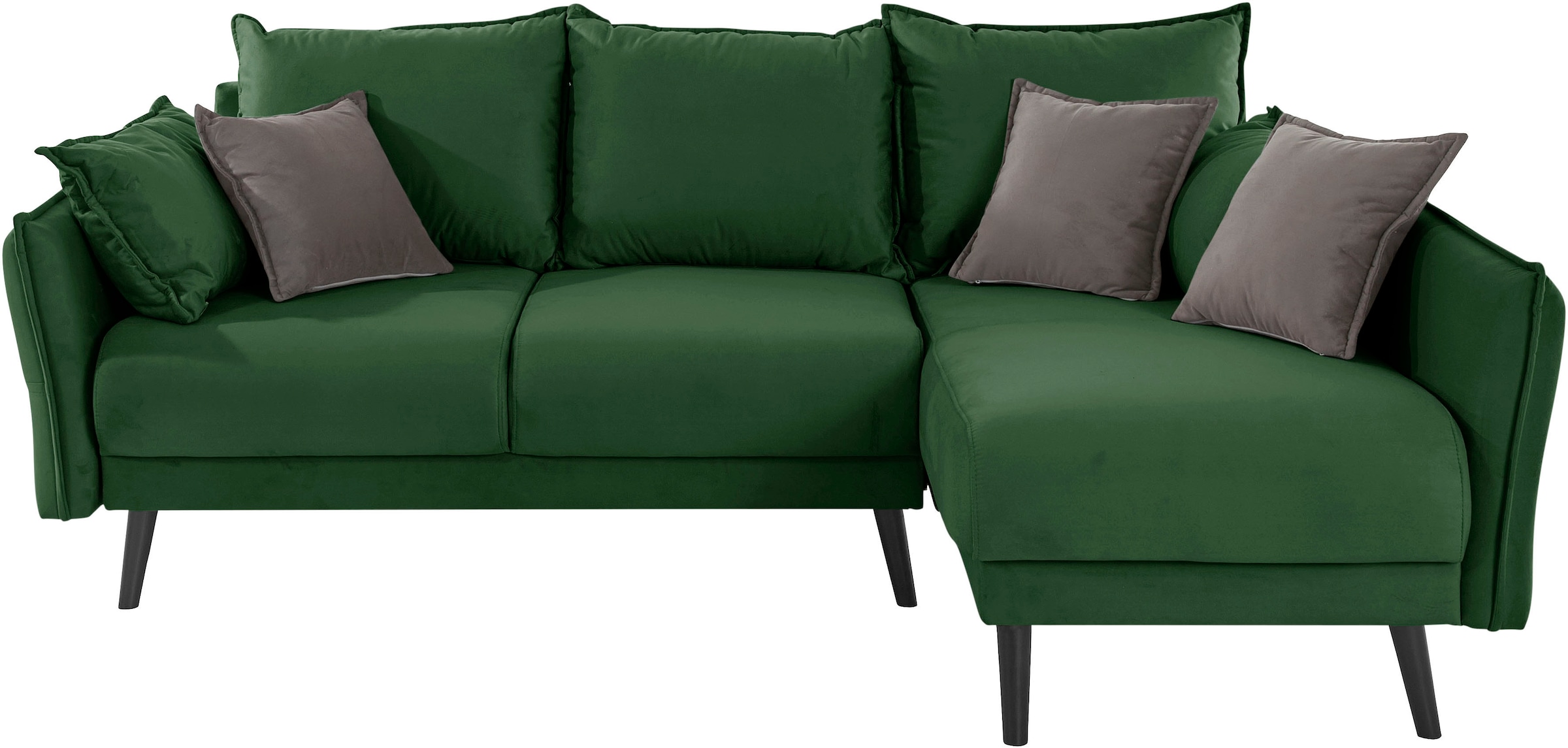 INOSIGN Ecksofa »Asra L-Form«, incl. Bettfunktion und Bettkasten, Seitentasche im Armteil, Federkern