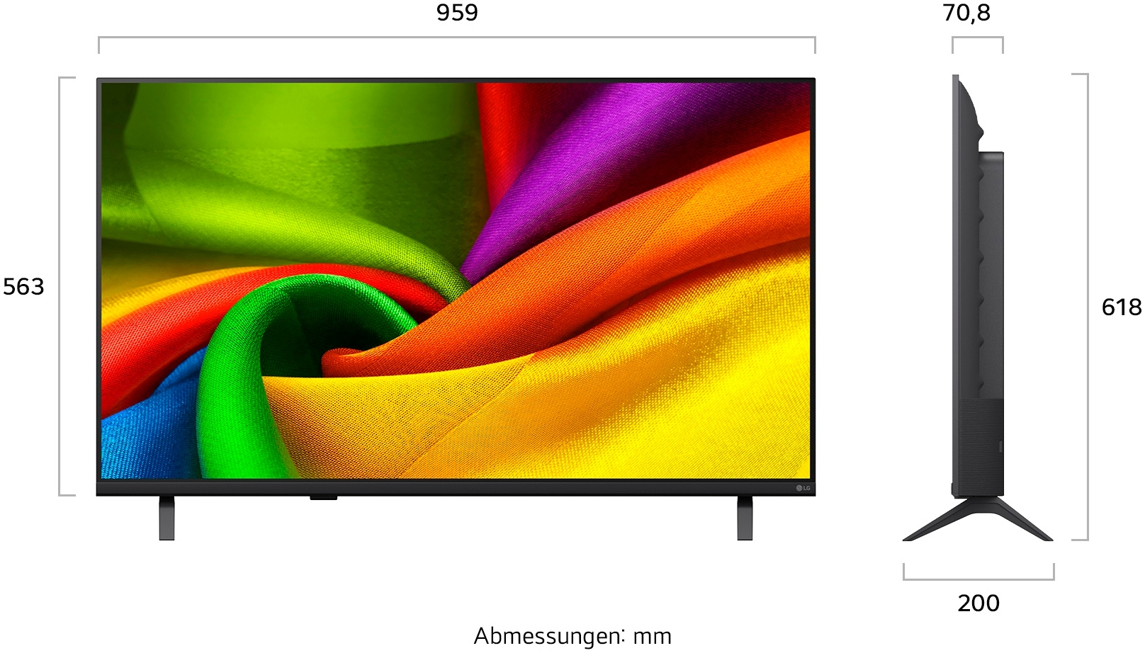 LG DLED-Fernseher »43NU850B6LA« 108 cm/43 ″ Smart-TV