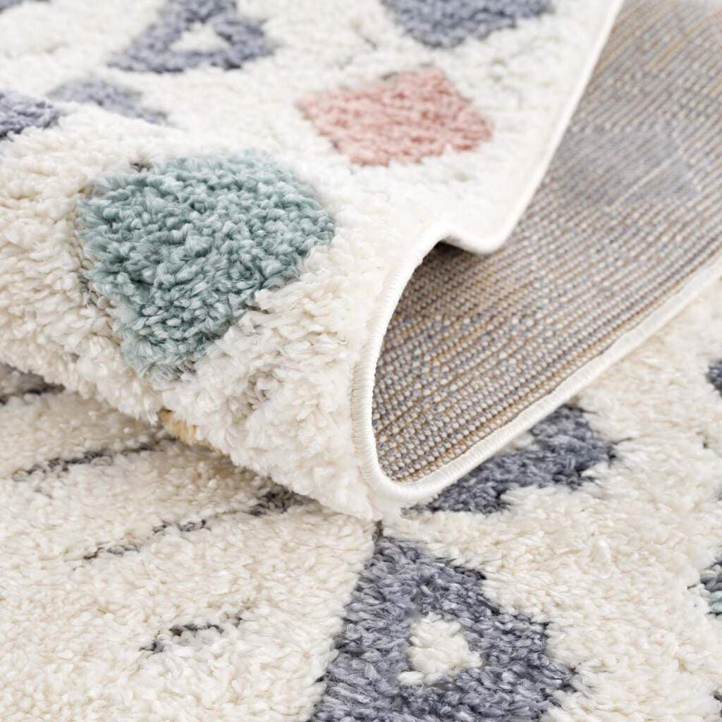 Carpet City Hochflor-Teppich »Focus 3034«, rund, 20 mm Höhe, Boho-Teppich, Hochtief-Muster/ 3D-Effekt, für Wohnzimmer, Schlafzimmer