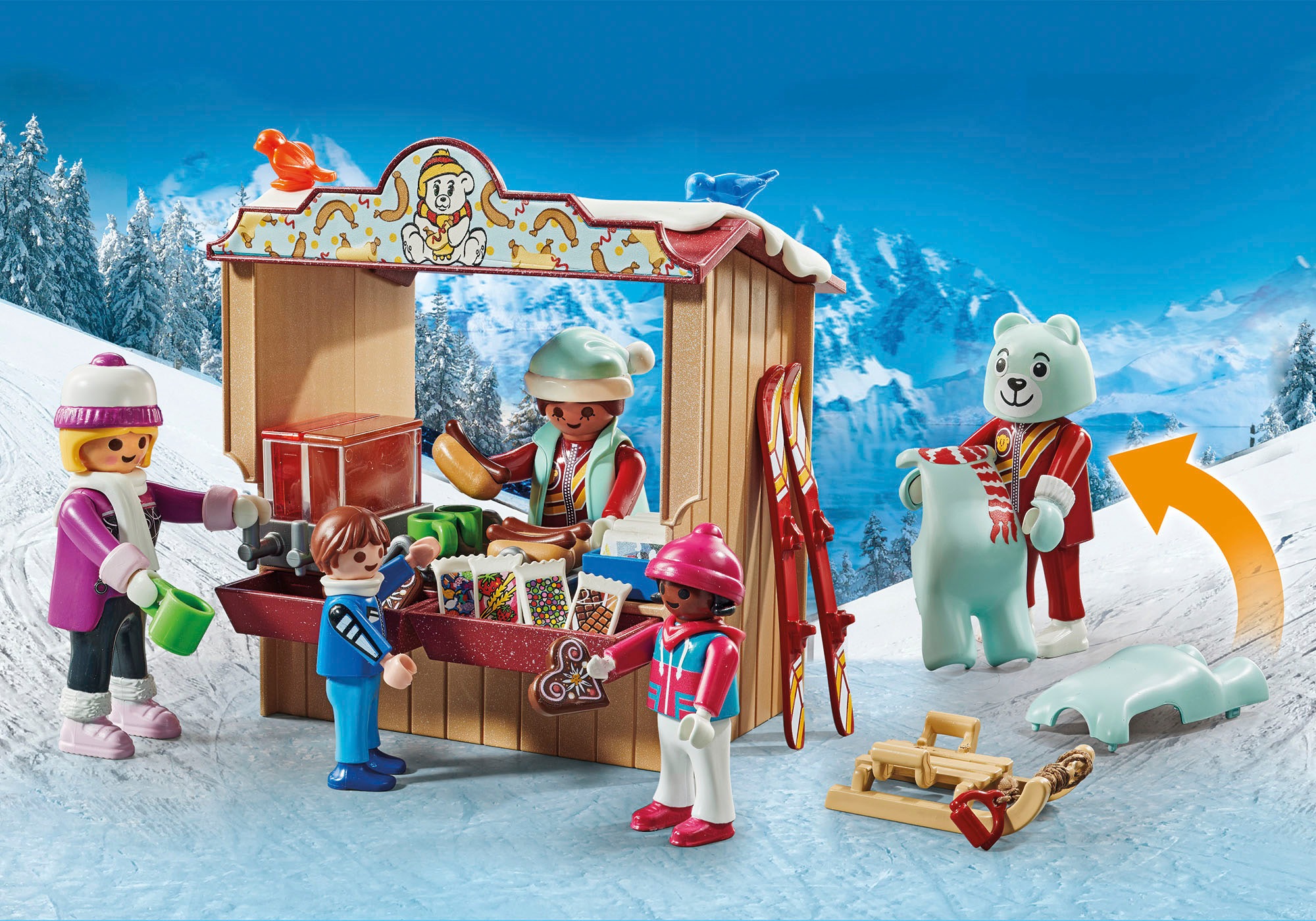 Playmobil® Konstruktions-Spielset »Skiwelt (71453), Family Fun«, (135 St.), Made in Europe