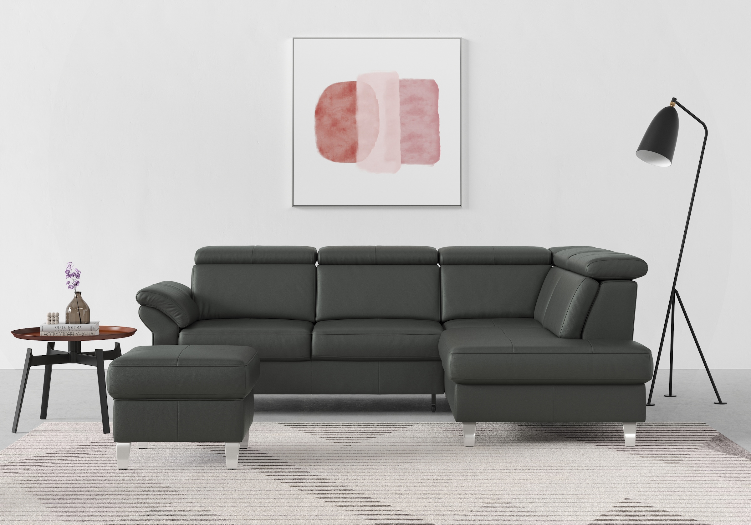sit&more Ecksofa, inklusive Kopfteilverstellung, wahlweise mit Bettfunktion günstig online kaufen