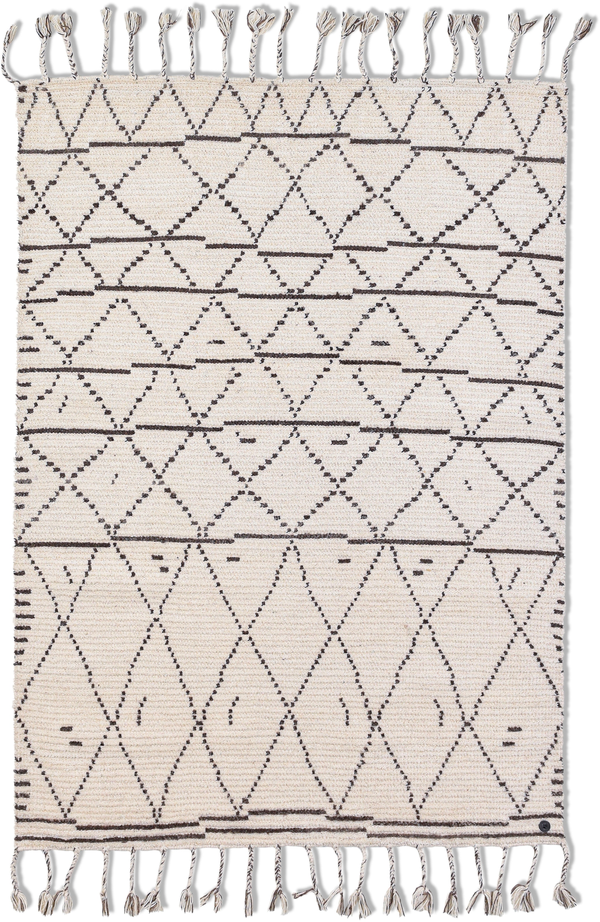TOM TAILOR HOME Teppich »Nomad«, rechteckig, 5 mm Höhe, handgewebt, mit Fransen, Boho-Style