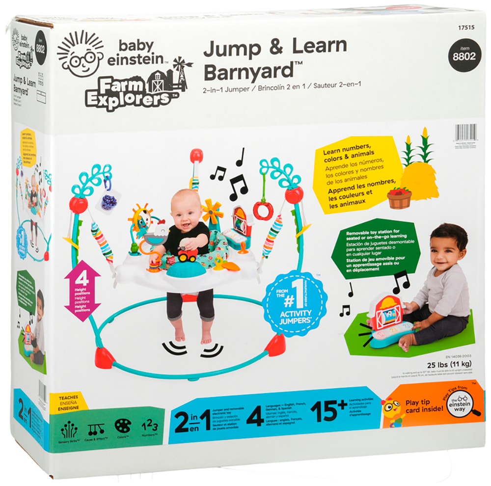 Baby Einstein Spielcenter »Farm Explorers Jump & Learn Barnyard« mit über 60 Melodien und Geräuschen
