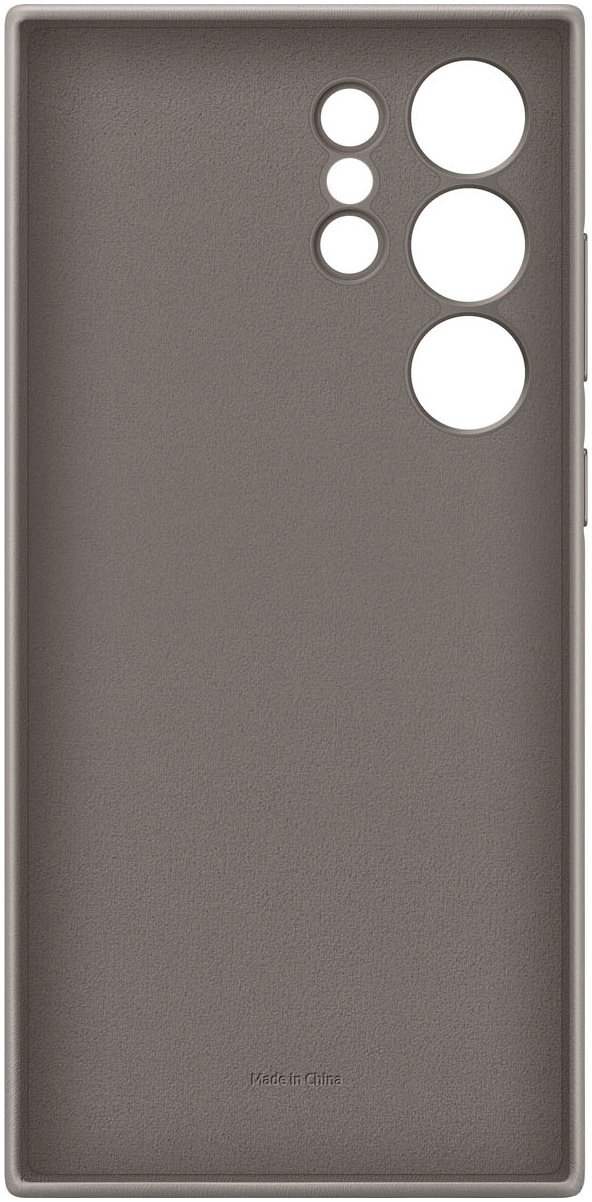 Samsung Handyhülle »Vegan Leather Case by Hochuen für Samsung Galaxy S24 Ultra«, Schutz, griffig und stylisch