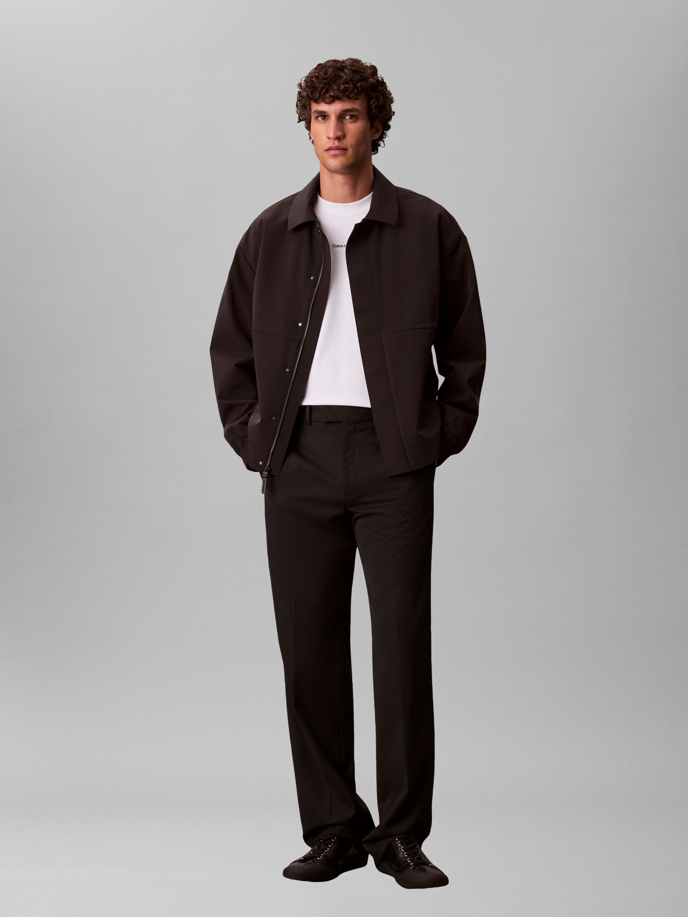 Calvin Klein T-Shirt »SS STRETCH PIQUE NANO EASY TEE«, Mit Rundhalsausschnitt
