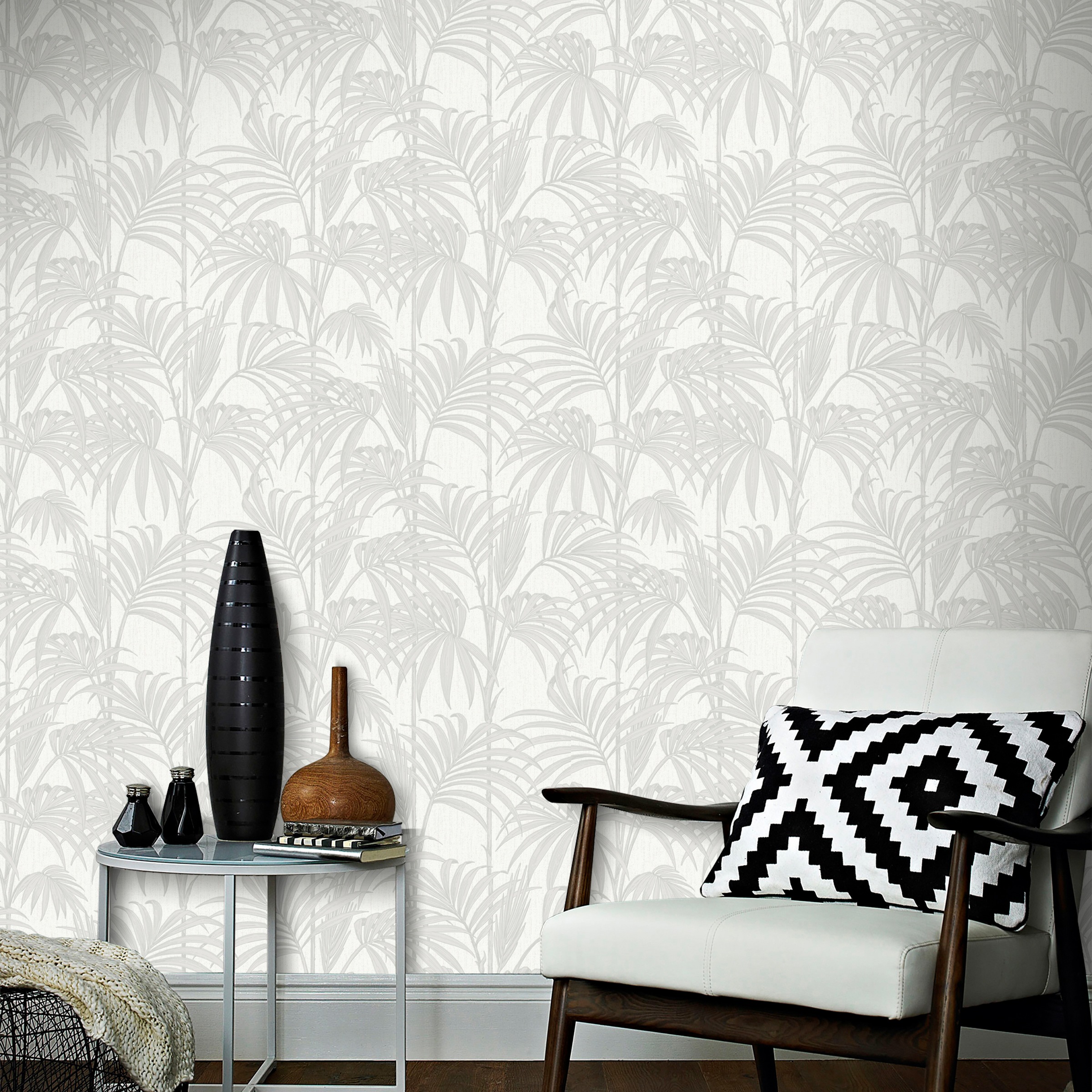 Boutique Vliestapete »Honolulu White Ice«, Honolulu Weiß 10 m x 0.52 m