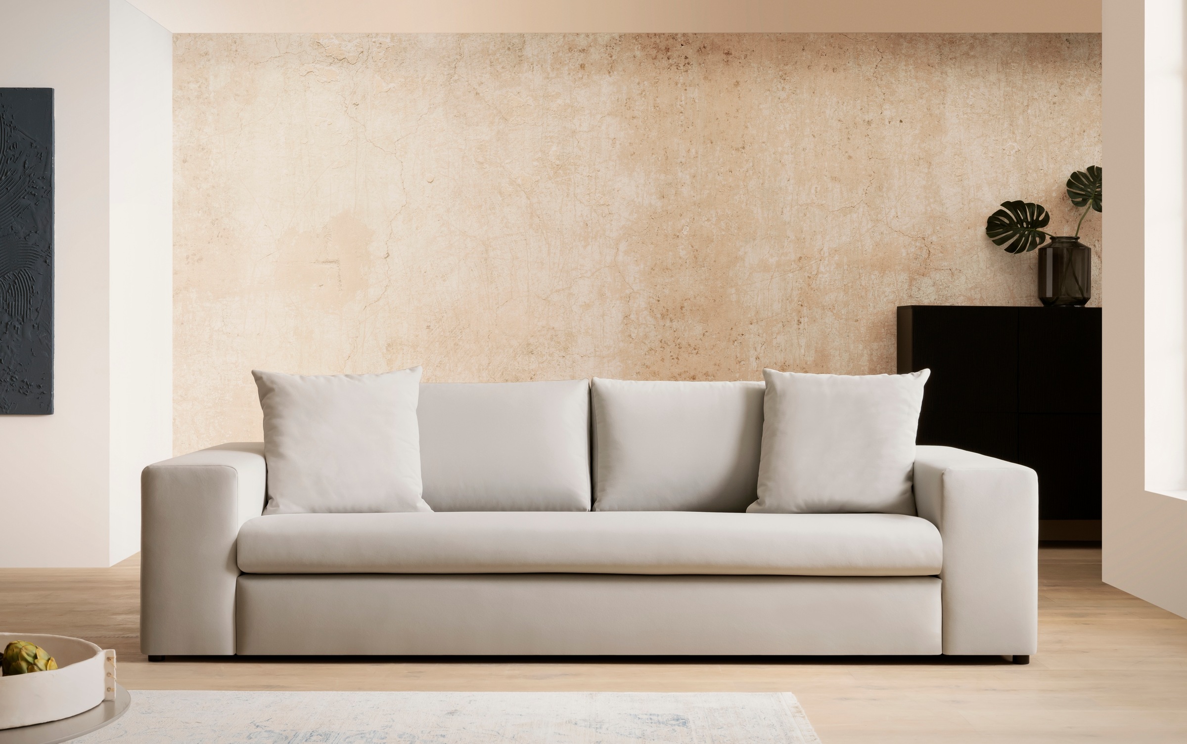 Home affaire 3-Sitzer »SLEETLAND XXL in Samtvelours oder Vintage-Leder-Opti günstig online kaufen