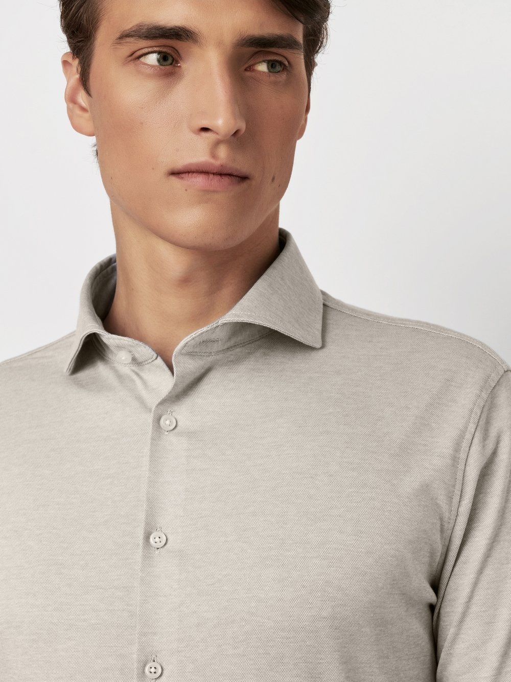 DESOTO Langarmhemd »Jerseyhemd Essential Hai langarm« Flexibler Stretch