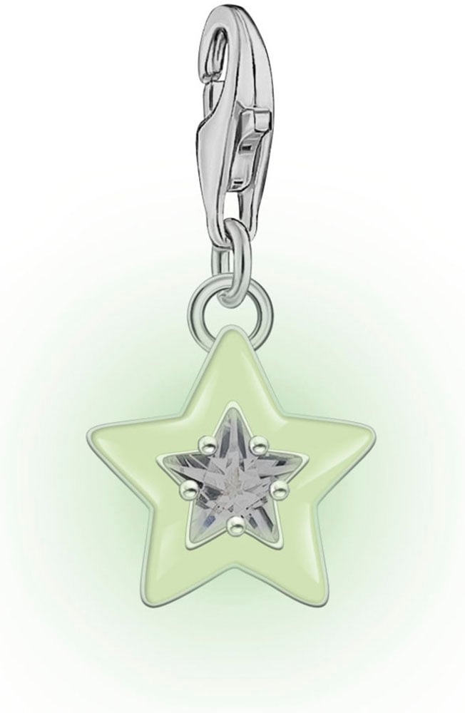 THOMAS SABO Charm Stern »mit Steinen und Kaltemaille, 2039-041-13, 2043-496-7, 2044-041-14«, mit Glas-Keramik Stein oder Zirkonia (synth.)