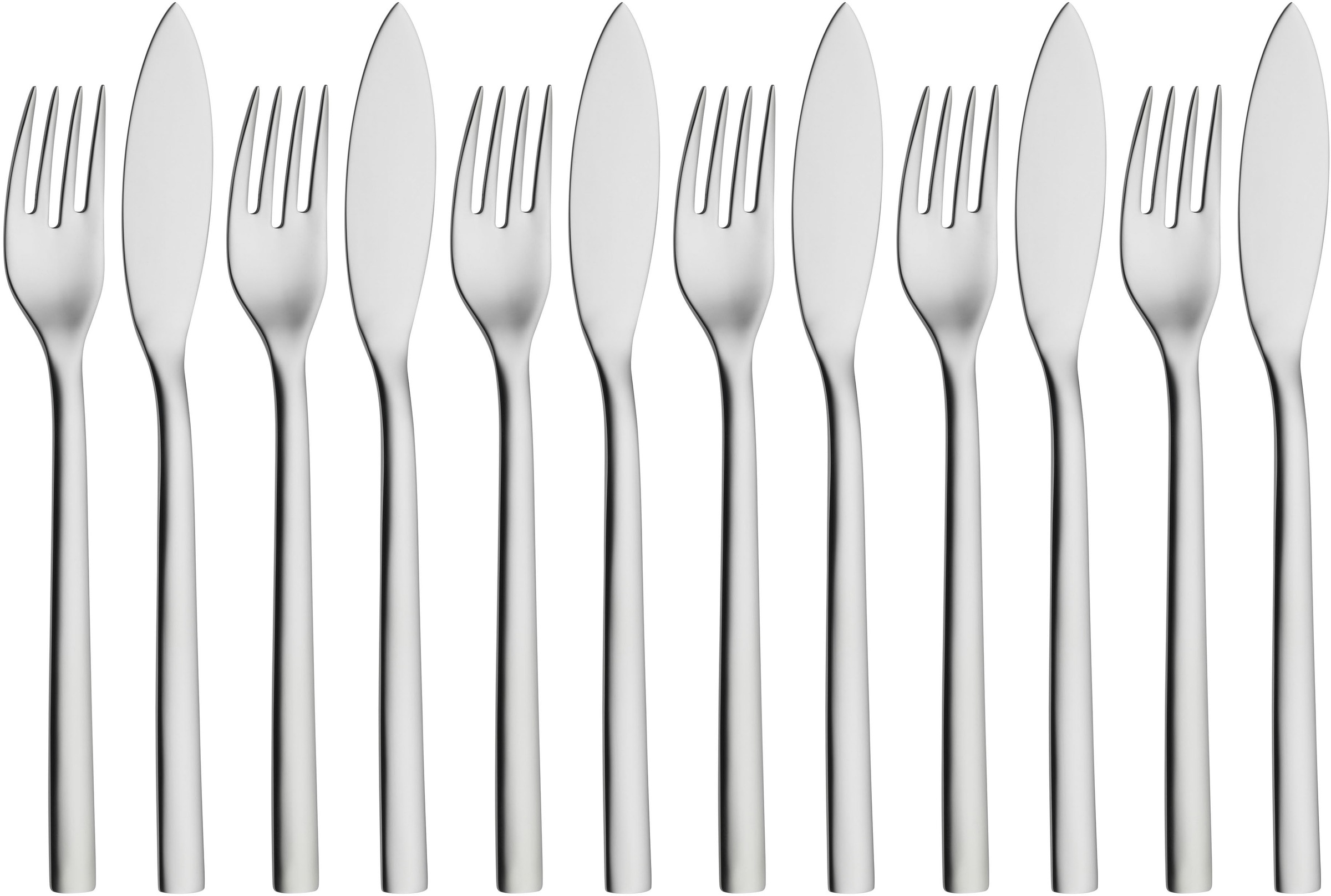 WMF Fischbesteck »Nuova«, (Set, 12 tlg.), 12-tlg., Cromargan Edelstahl rost günstig online kaufen