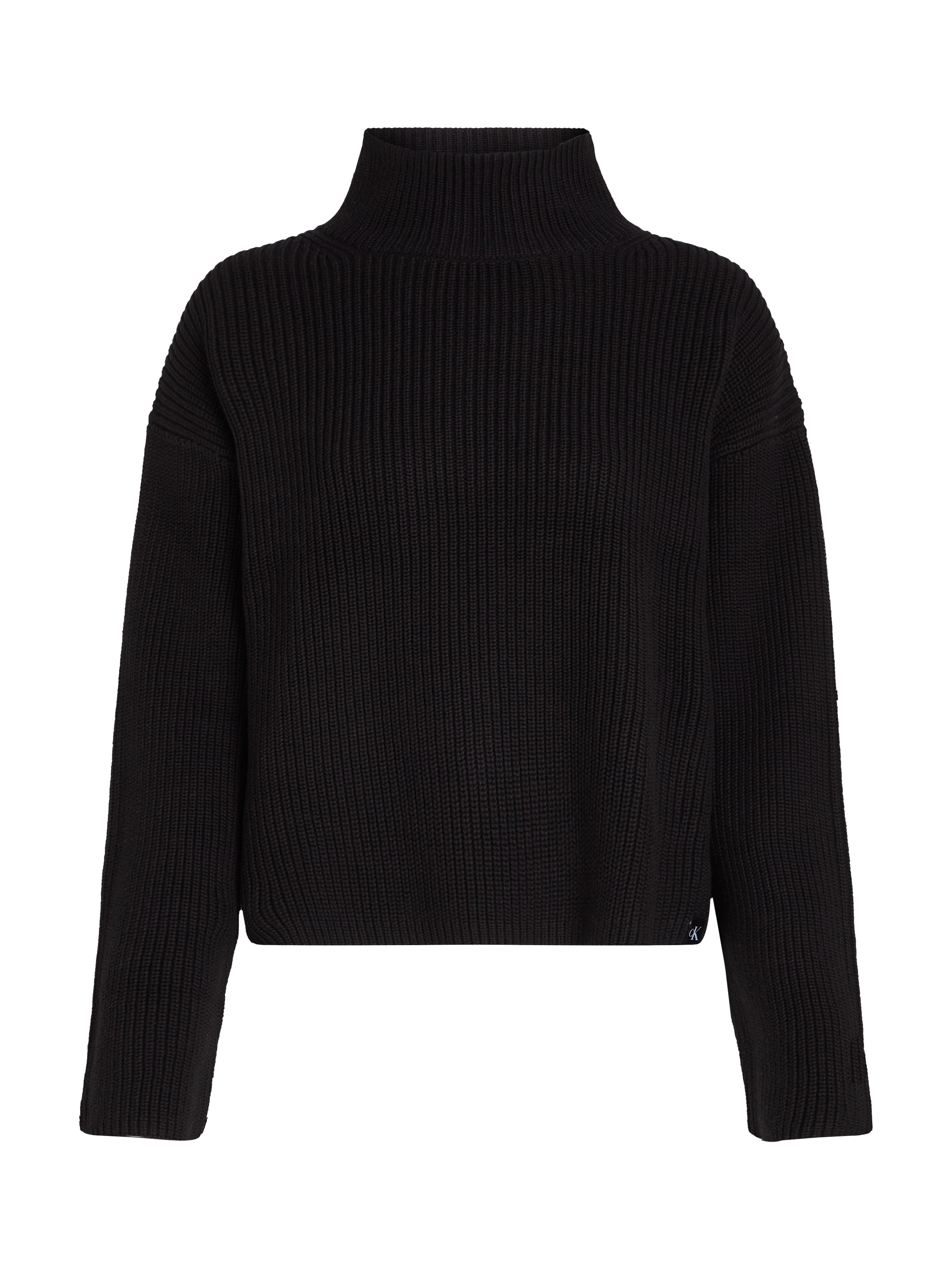 Calvin Klein Jeans Rollkragenpullover »CHUNKY LOOSE HIGH NECK SWEATER«, mit Logopatch
