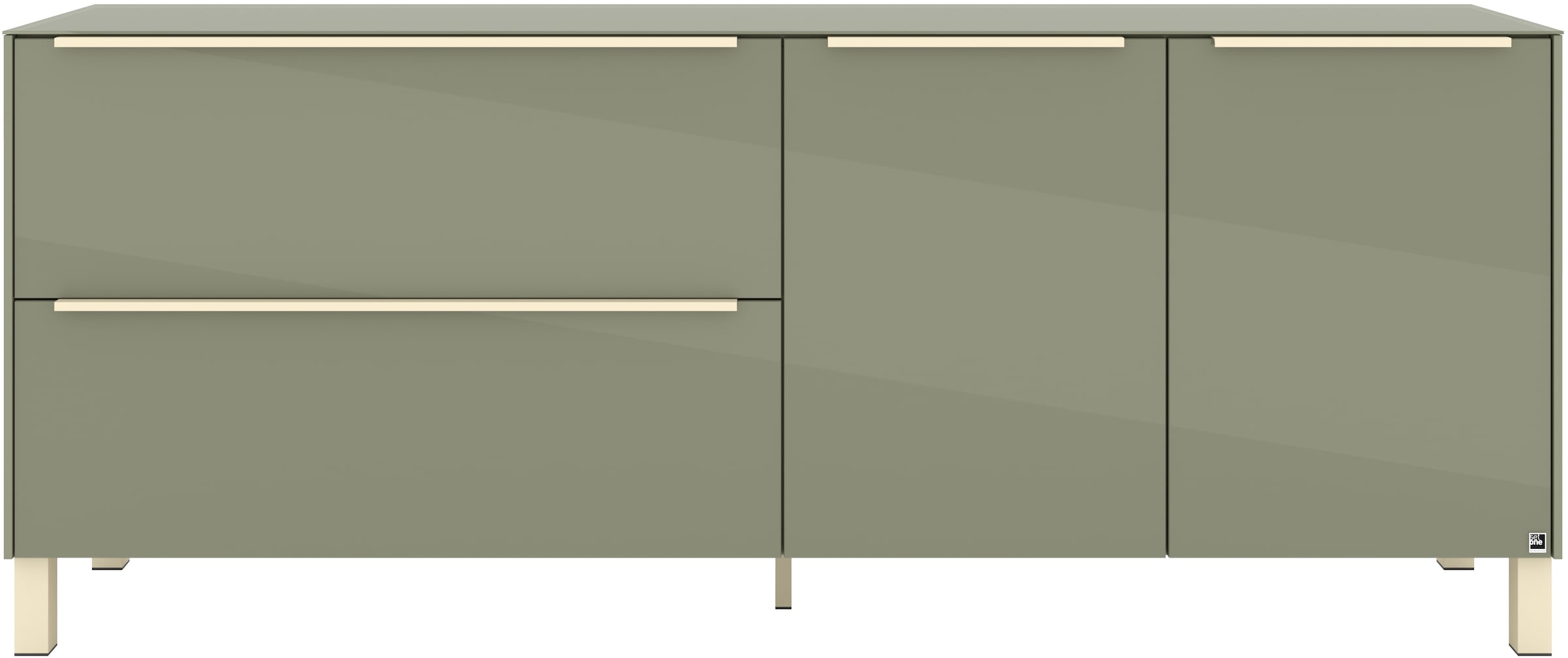 set one by Musterring Lowboard »Reno« 1 Stk. tlg. Mit Vierkantfuß in diversen Farben, 75 cm Höhe & Farbauswahl
