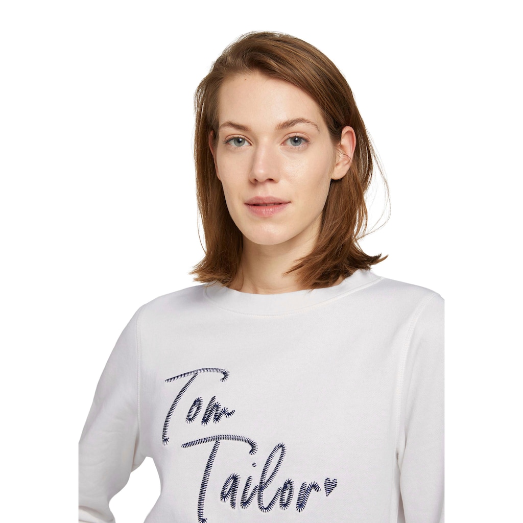 TOM TAILOR Sweatshirt, mit Logo Print auf der Front