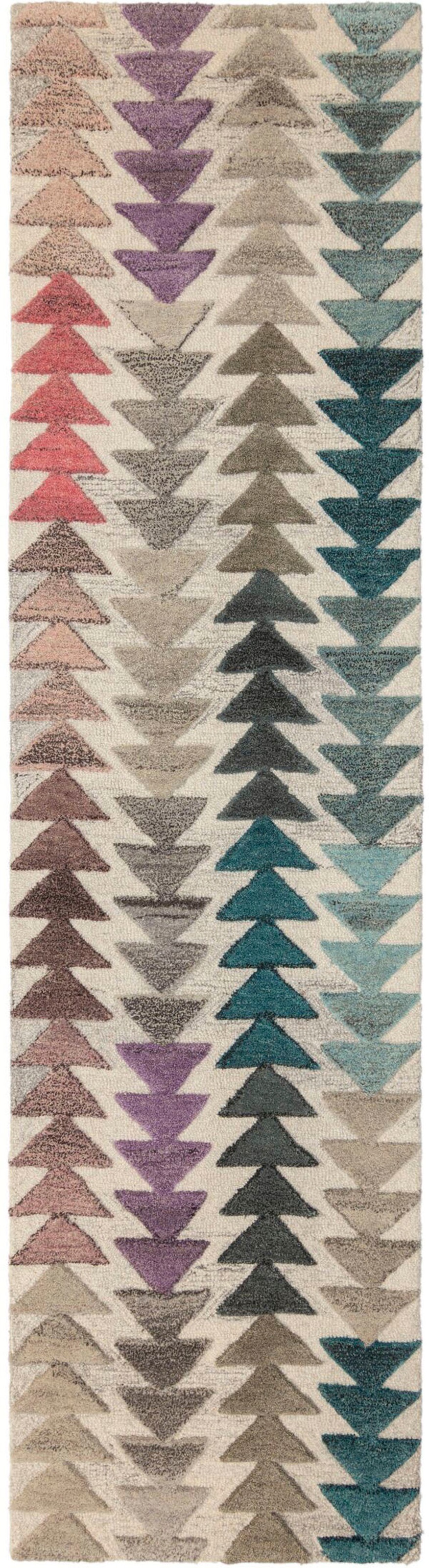FLAIR RUGS Läufer »Archer 3D Effekt«, rechteckig, 10 mm Höhe, Wolle, Teppic günstig online kaufen