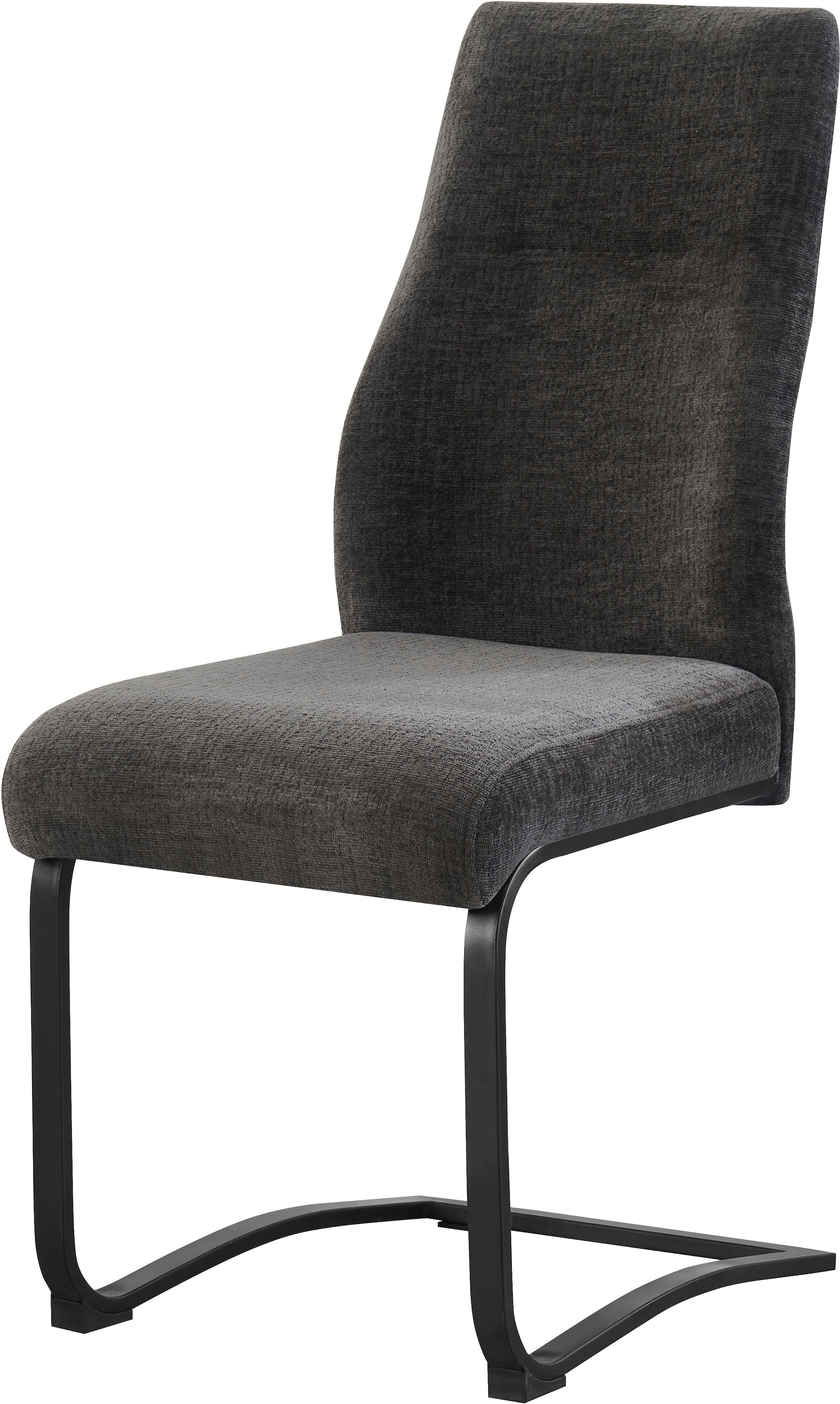 Home affaire Esszimmerstuhl »VERNON, 2er Set, mit Metallgestell in matt schwarz« (Set) 2 Stk.in verschiedenen Farben, Belsatbarkeit pro Stuhl 120 kg