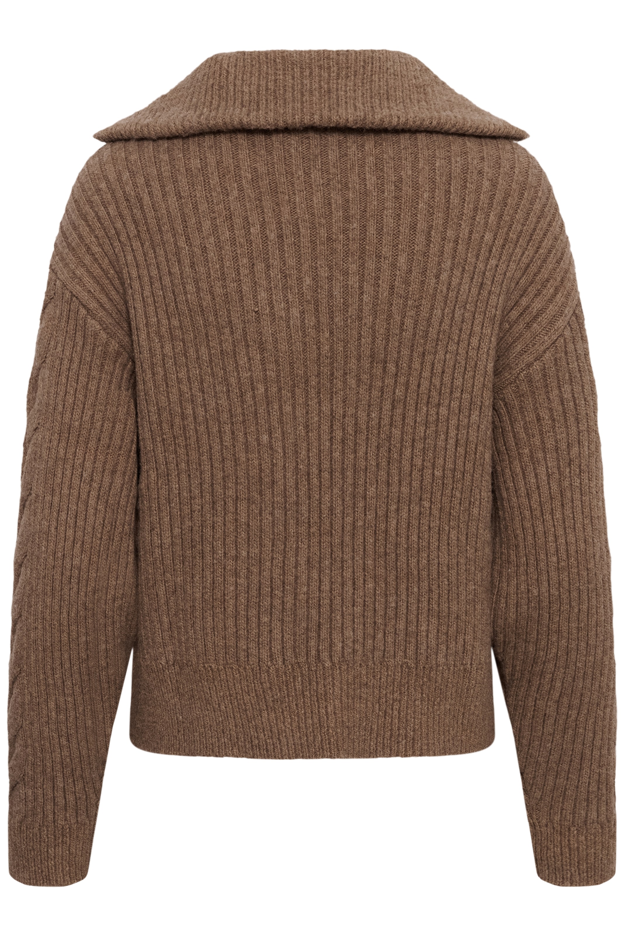 Saint Tropez Troyer »TalmaSZ Pullover« Materialmix, Regular fit, Zopfstrickmuster