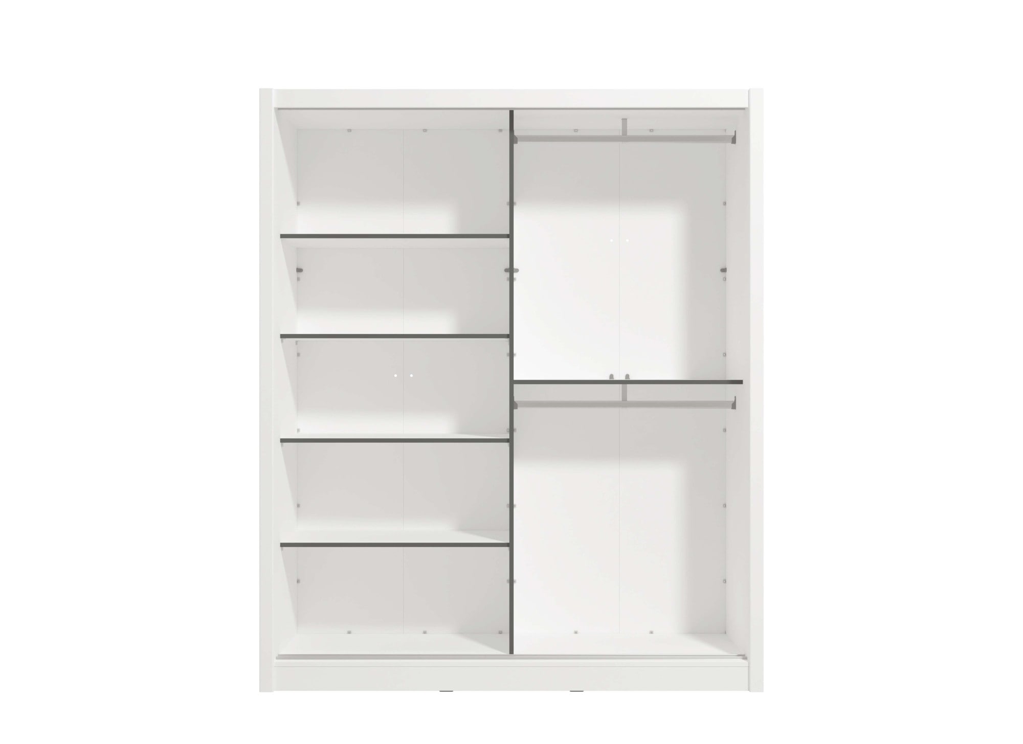 INOSIGN Schwebetürenschrank »Albi, Schlafzimmerschrank, Wäscheschrank in cashmere oder weiß«, Kleiderschrank mit Spiegel MIT Innenausstattung,FSC®-zertifiziert
