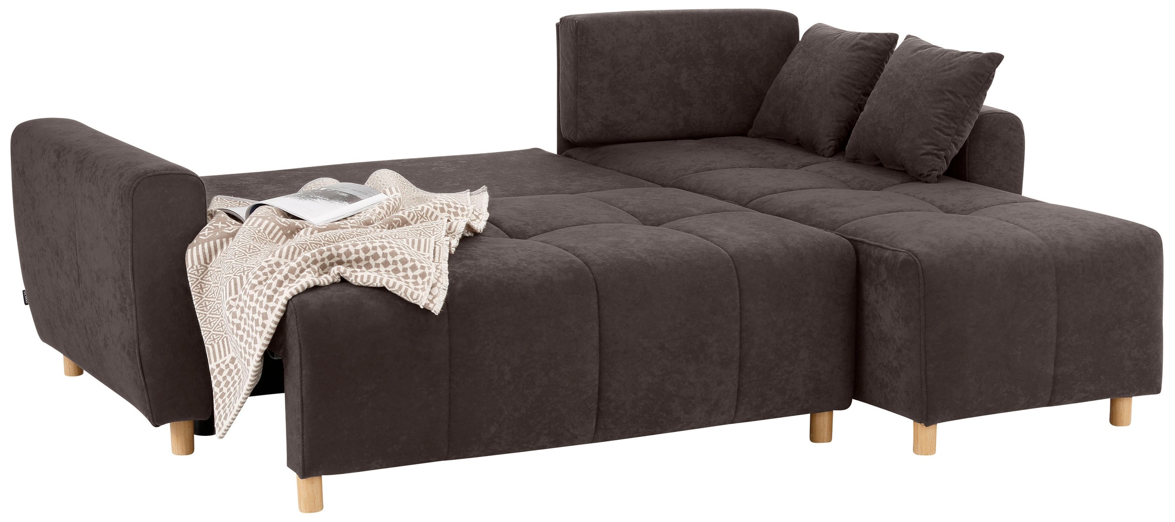 Home affaire Ecksofa »Scania L-Form«, wahlweise mit Bettfunktion und Bettkasten