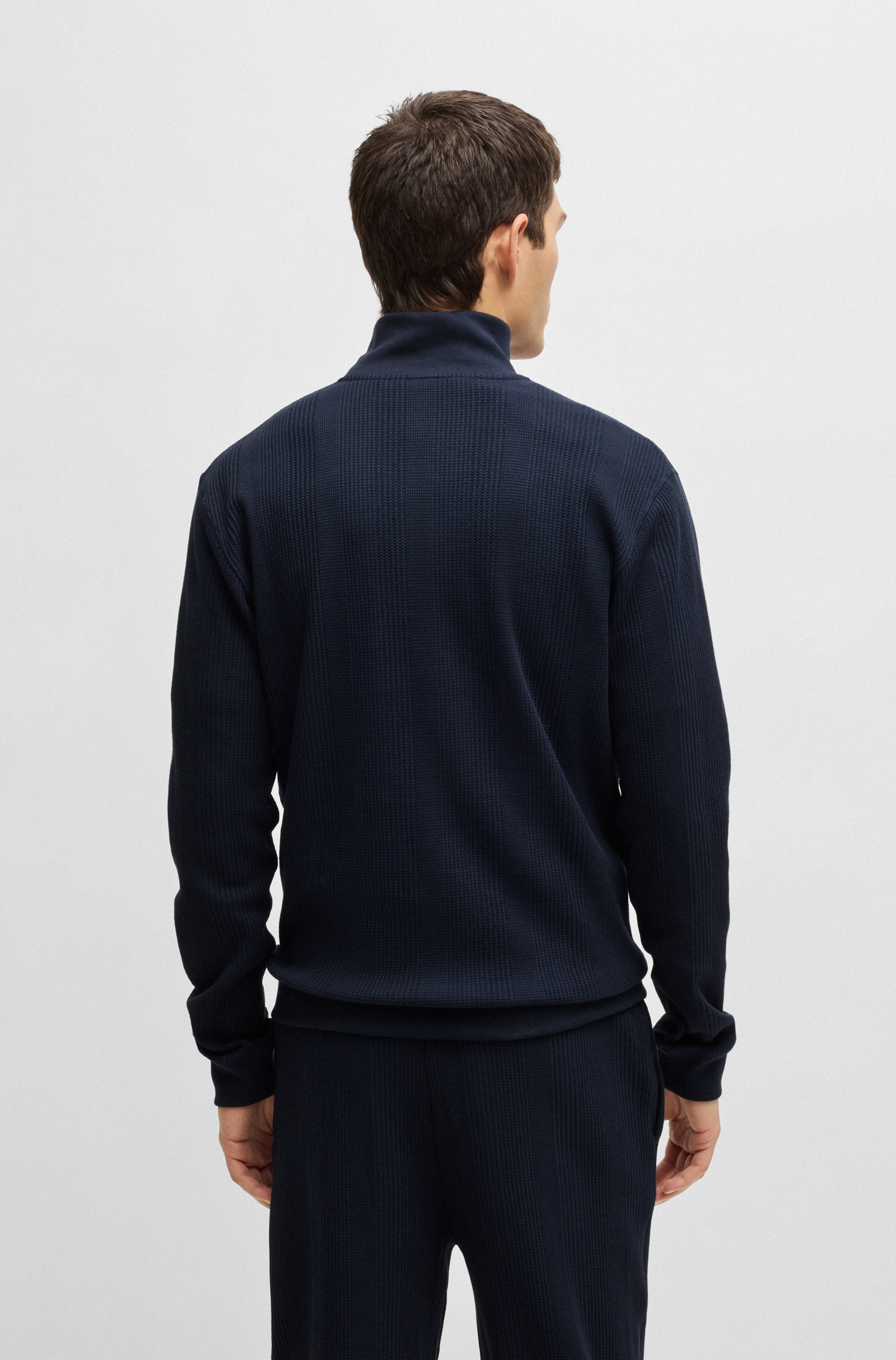 BOSS Sweatshirt »Structure 1/4 Zip«, mit feiner Struktur