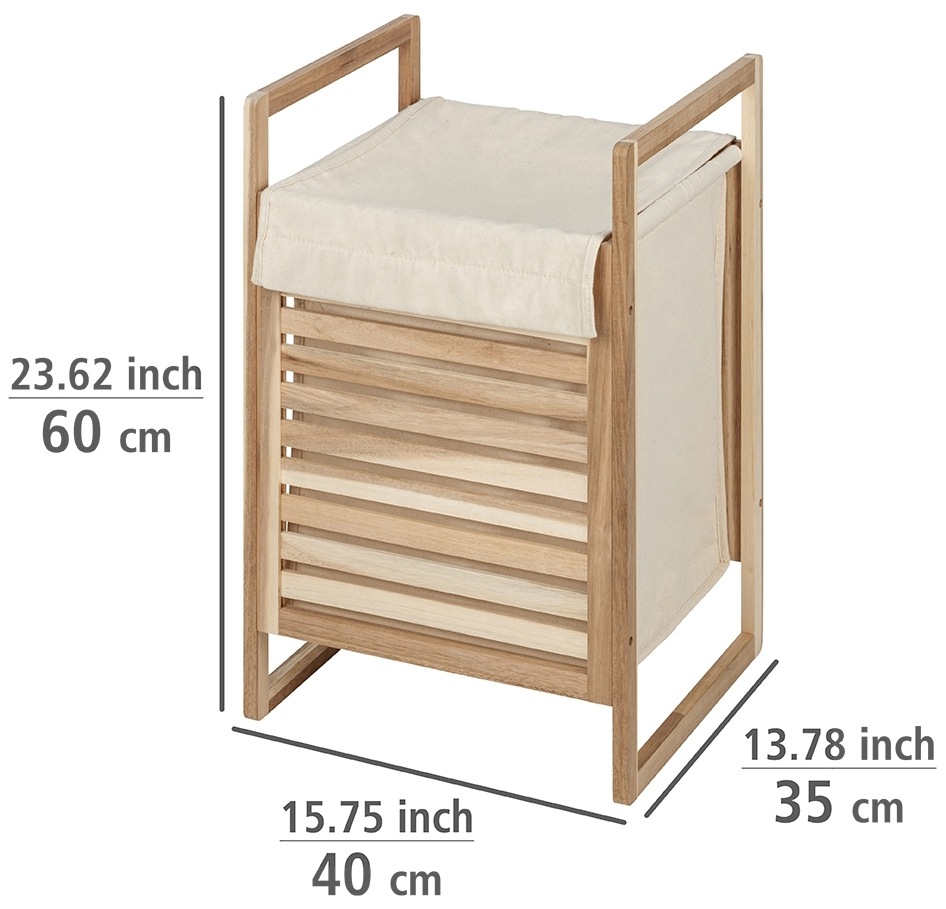 WENKO Wäschetruhe »Acina«, BxTxH: 40x35x60 cm, 40 Liter