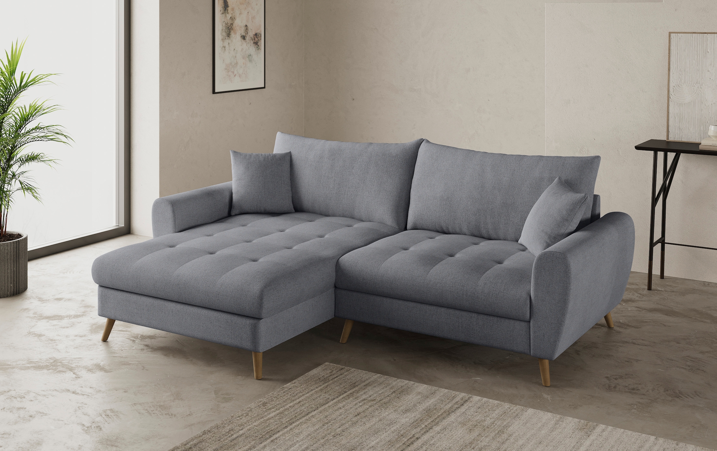 Mr. Couch Ecksofa »Blackburn II, L-Form«, Mit Kaltschaumpolsterung bis 140 kg belastbar