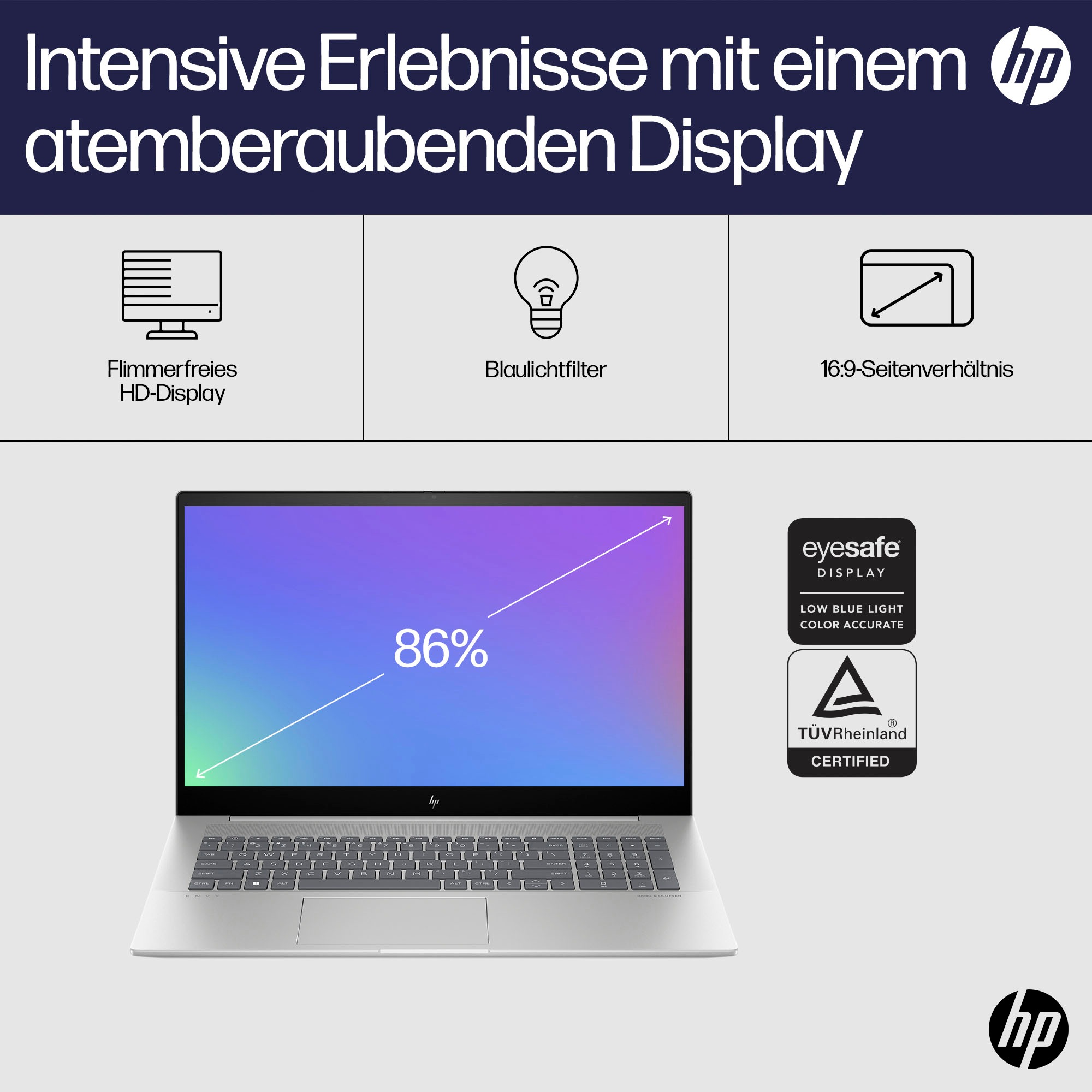 »Envy i7, Intel, 43,9 Notebook GB 1000 auf cm, 17,3 bestellen 17-cw0074ng«, Graphics, / Zoll, Core Iris Rechnung HP Xe SSD