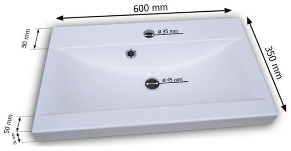 welltime Badmöbel-Set »MADRIT II, Schrank mit Waschbecken, 2 Hänger, Spiegelschrank«, (Komplett-Set, 5 St.), Hängende Badmöbel mit Glaseinsätzen – in vielen Farben erhältlich