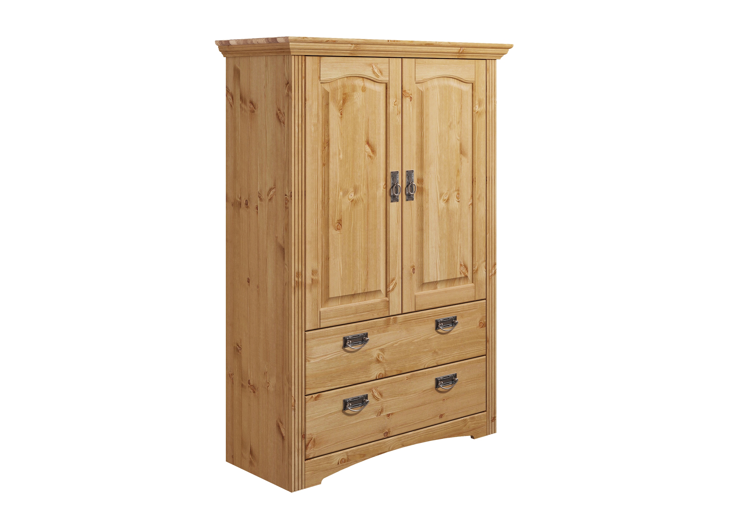 Home affaire Wäscheschrank »Konrad«, (2 Breiten: 94/133 cm H/T ca. 132/39 cm), aus massiver Kiefer, mit viel Stauraum