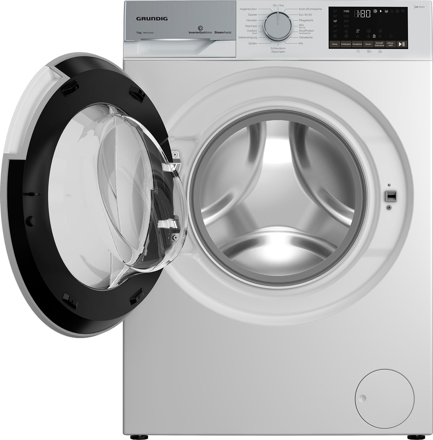 Grundig Waschmaschine »GW5P57410W«, GW5P57410W, 7 kg, 1400 U/min online bei | Frontlader