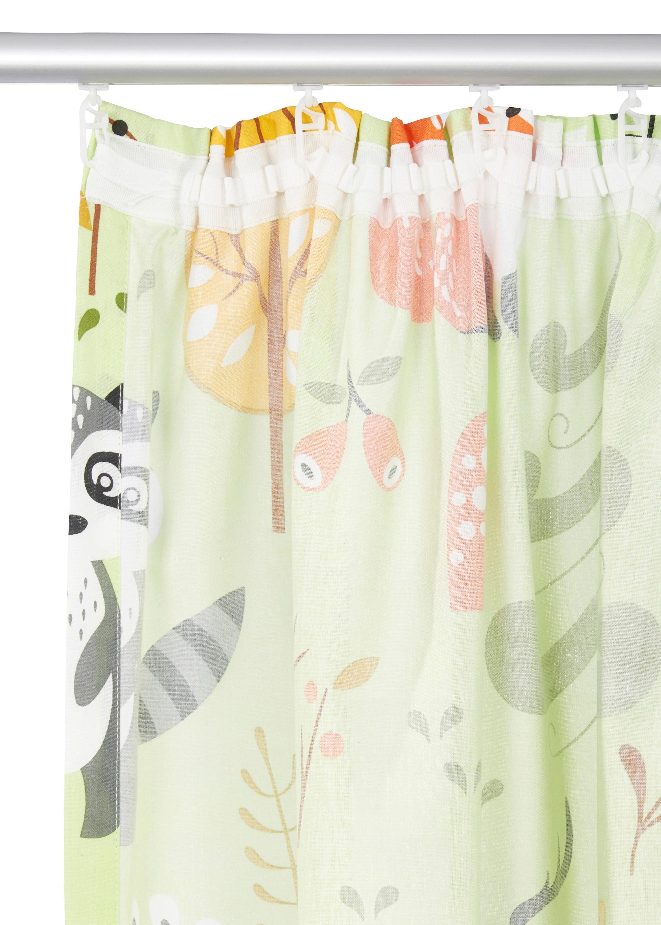 my home Gardine »Waldtiere«, (1 St.), Kindergardine, einseitig bedruckt, halbtransparent