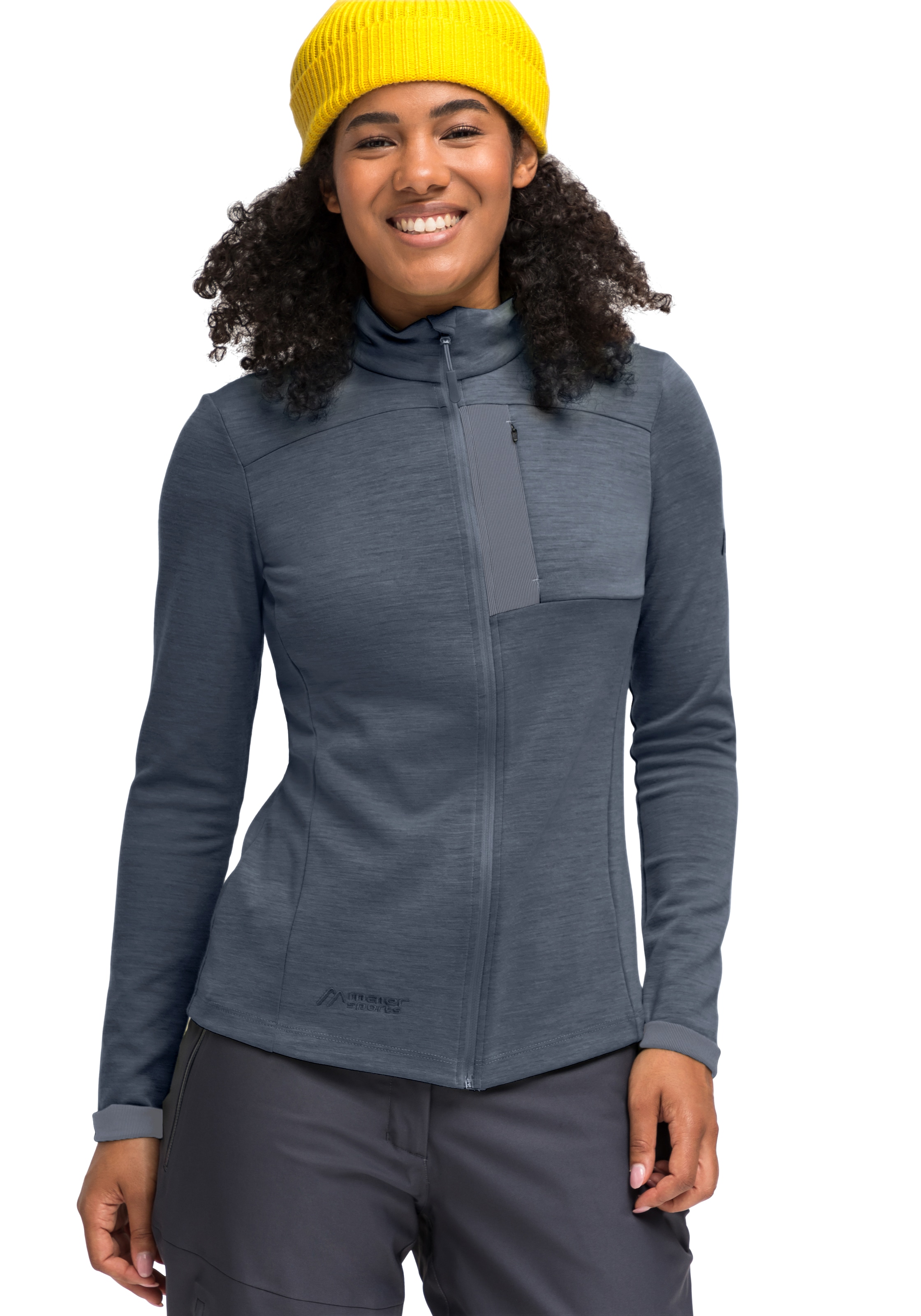 Maier Sports Funktionsshirt »Skutvik W«, Midlayer-Jacke für Damen, ideal für Outdoor-Aktivitäten