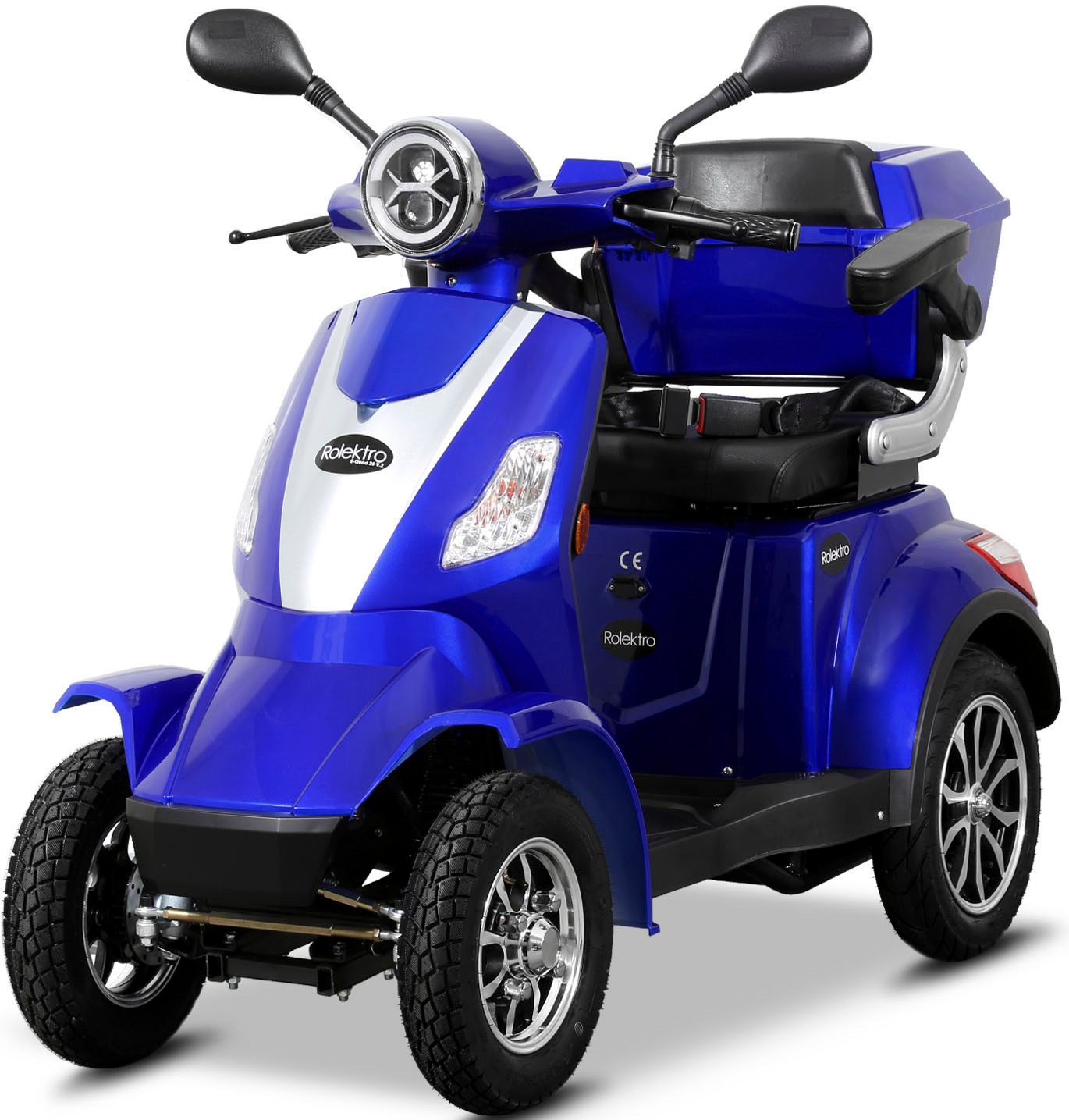 Rolektro Elektromobil »Rolektro E-Quad 25 V.2, Blei-Gel-Akku«, (mit Topcase)