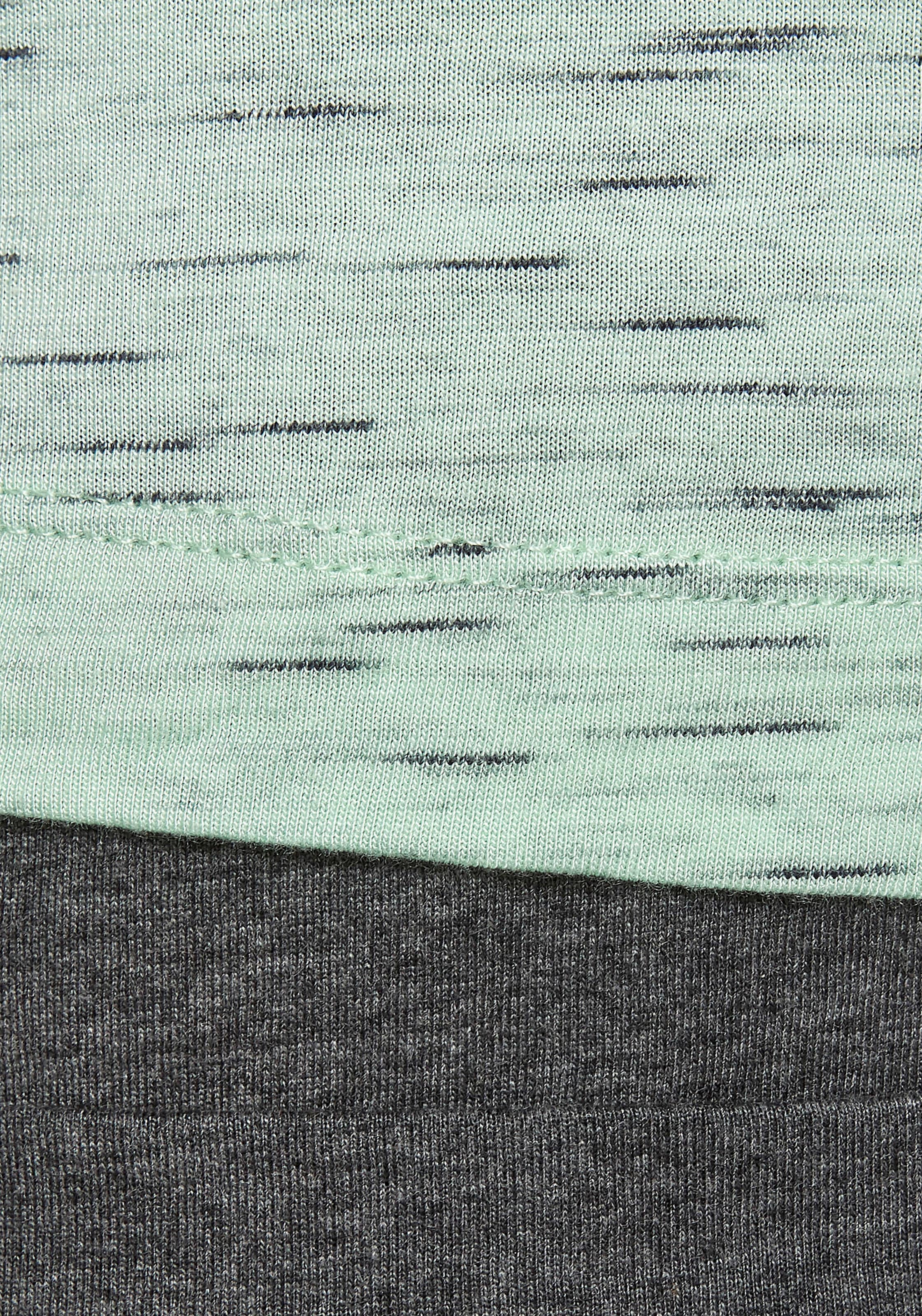 Vivance Dreams Pyjama, (2 tlg.), mit schönem Melangeeffekt