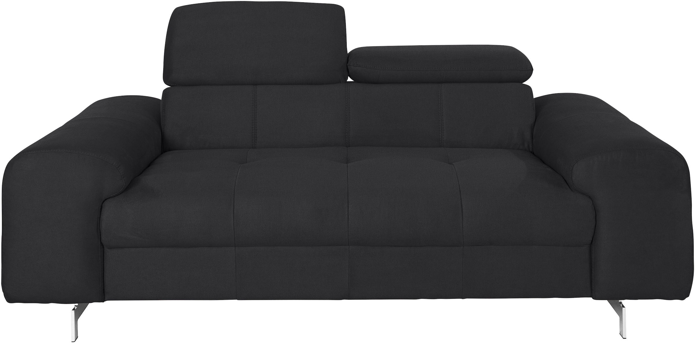 COTTA 2-Sitzer »Chef«, Big-Sofa mit Kopfteilverstellung, edle Metallkufen