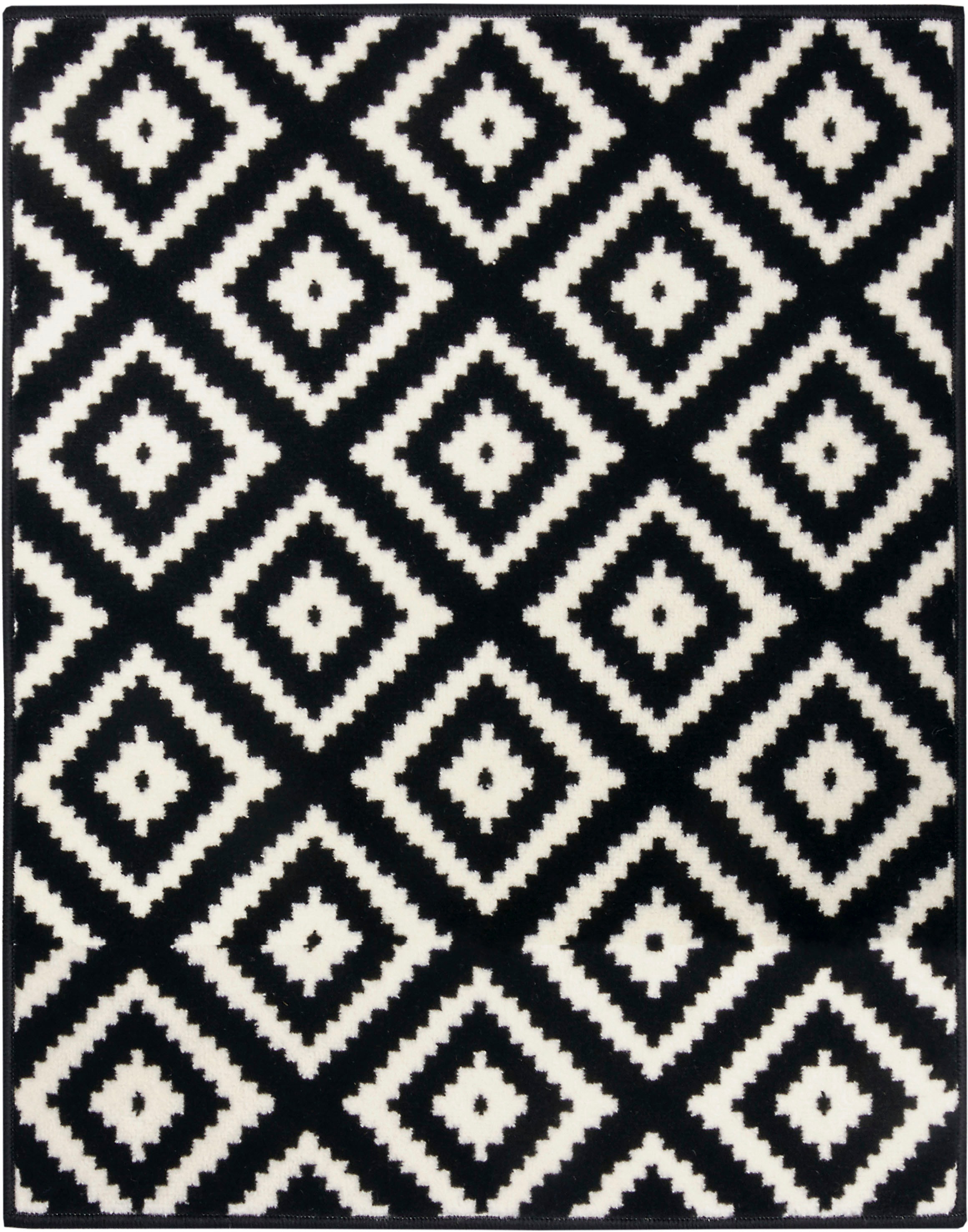 HANSE Home Teppich »Raute«, rechteckig, 9 mm Höhe, Läufer, Kurzflor, Skandi, Raute, Wohnzimmer, Schlafzimmer, Flur