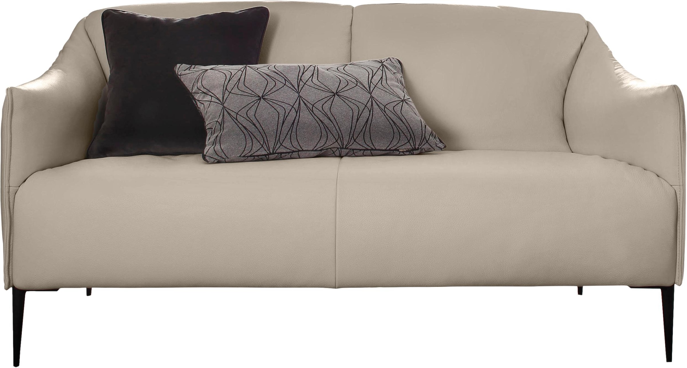 W.SCHILLIG 2-Sitzer »sally« mit Metallfüßen in Schwarz pulverbeschichtet, Breite 154 cm