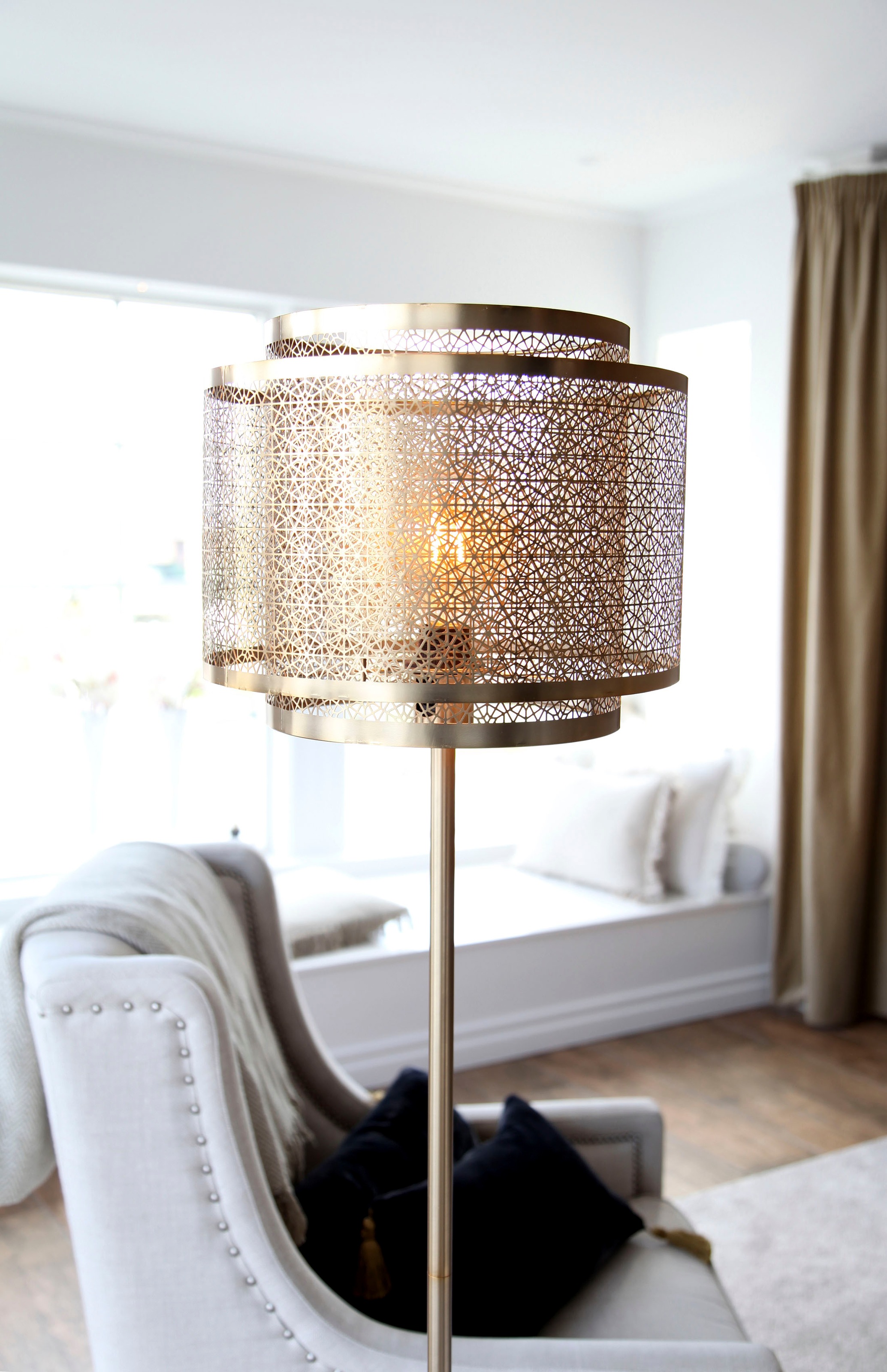 By Rydens Stehlampe »Hermine«, 1 flammig-flammig, Leuchte im orientalischen Stil