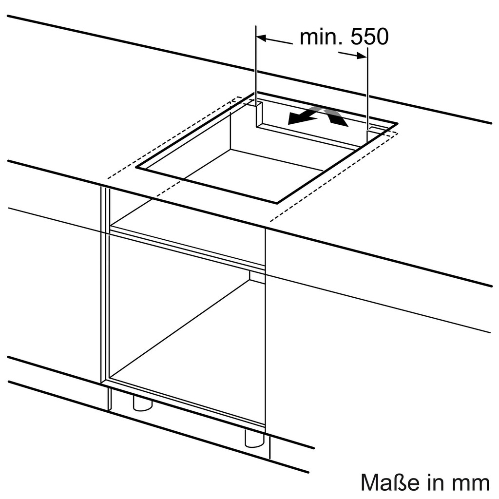 Constructa Backofen-Set »CX5BI607«, CF3M00052, mit Teleskopauszug nachrüstbar