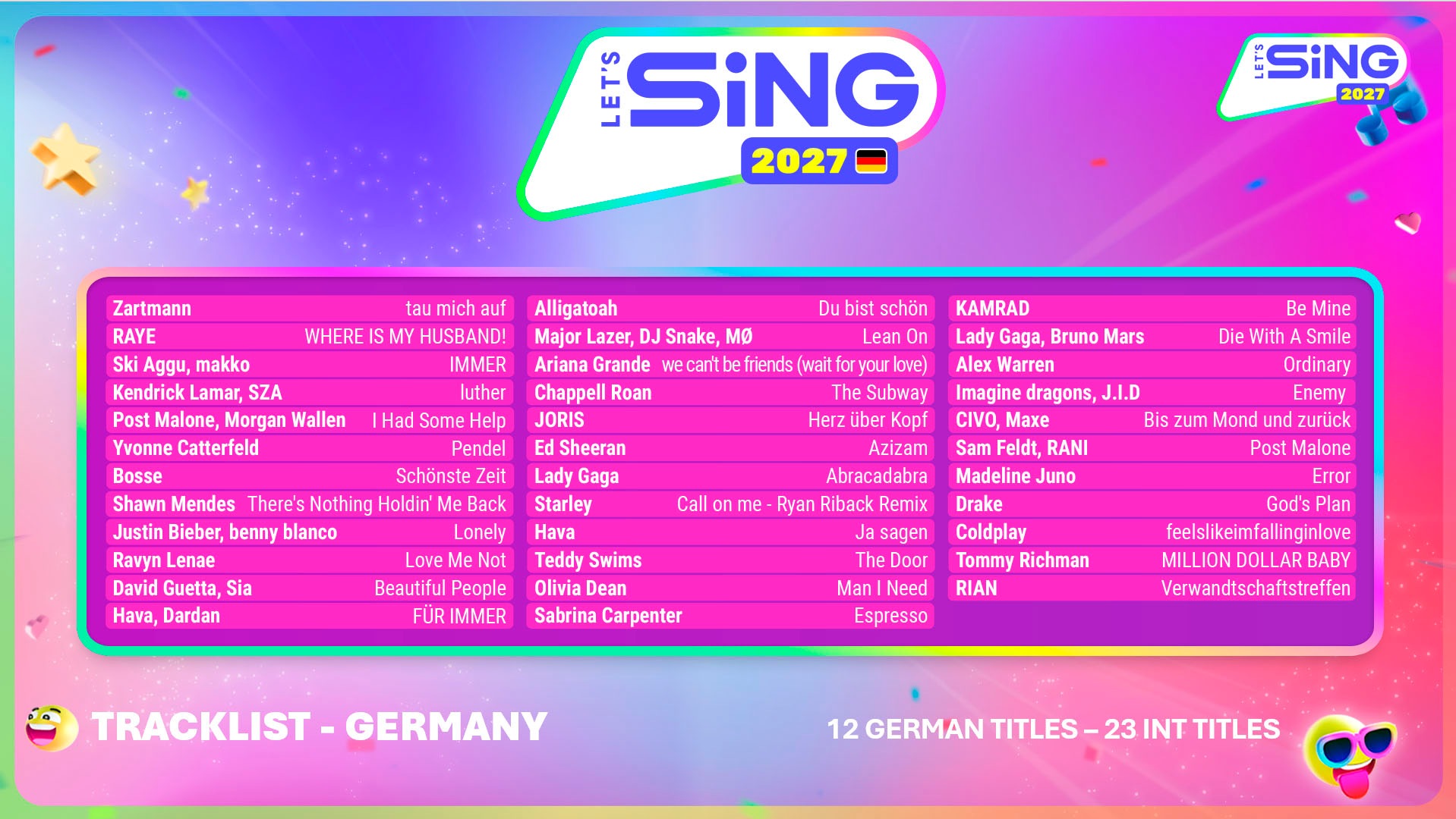 THQ Nordic Spielesoftware »Let's Sing 2027 - 2 Mic Bundle« Nintendo Switch 2