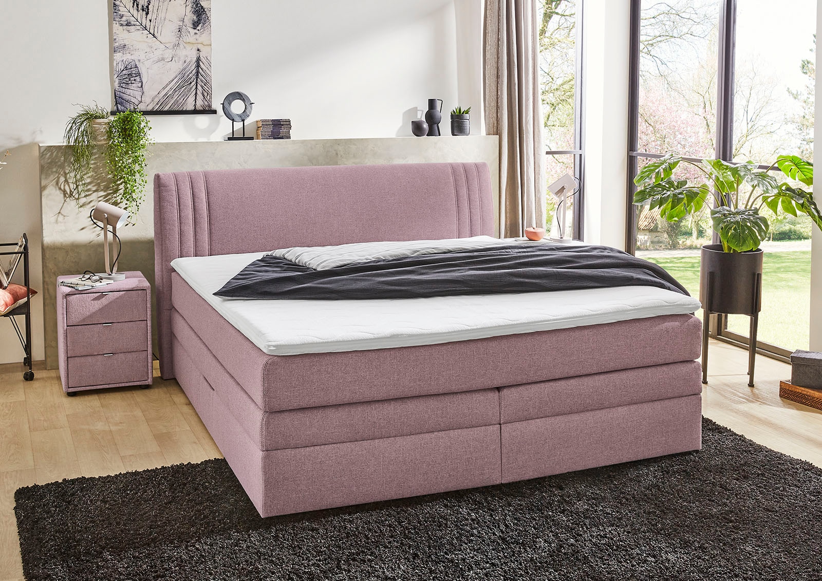 Jockenhöfer Gruppe Boxspringbett Amira, mit Bettkasten und Topper günstig online kaufen