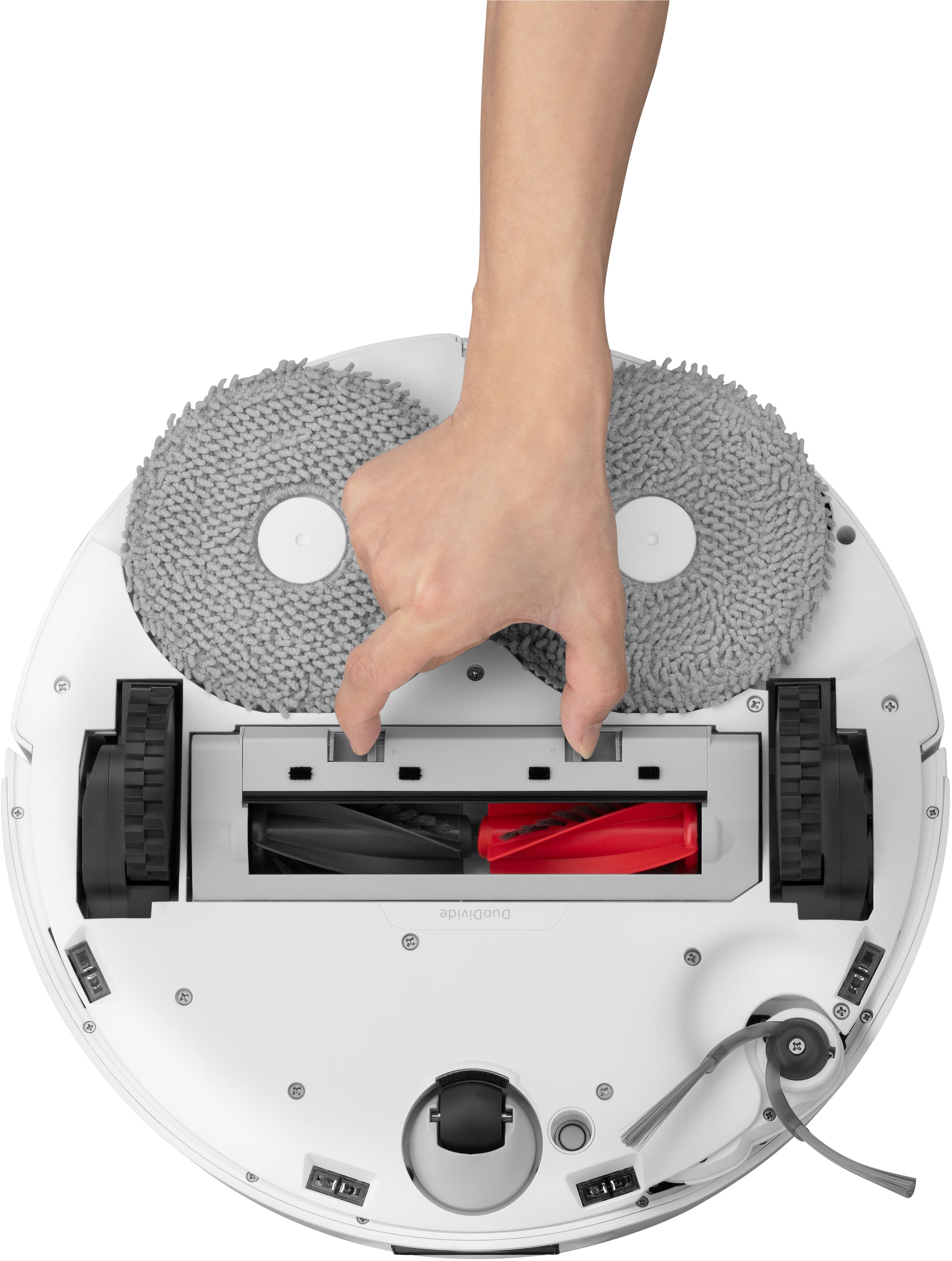 Roborock Saugroboter »Qrevo Curv 5A1, mit Wischfunktion, automatisches Entleeren« Auffüllen intensiver und Moppwäsche bei 75 °C.